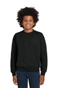 Custom Black Youth Heavy Blend Crewneck 18000B, personalized by SanCanDo Swag in Argyle, TX