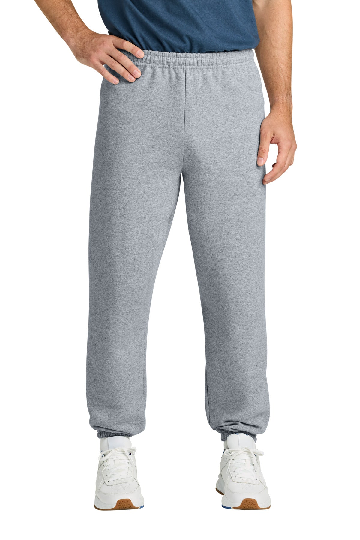 Custom Sport Grey Heavy Blend Sweatpant 18200, personalized by SanCanDo Swag in Argyle, TX