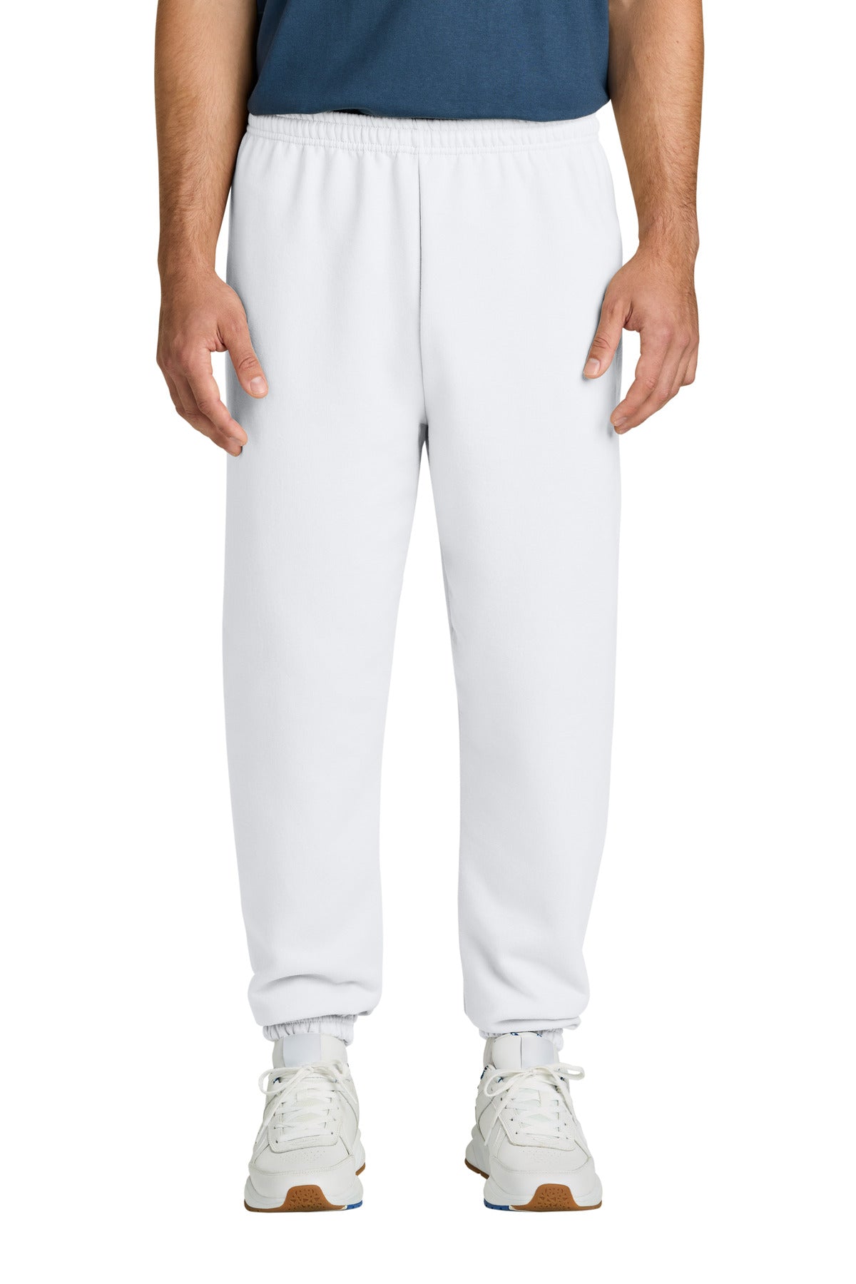 Custom White Heavy Blend Sweatpant 18200, personalized by SanCanDo Swag in Argyle, TX
