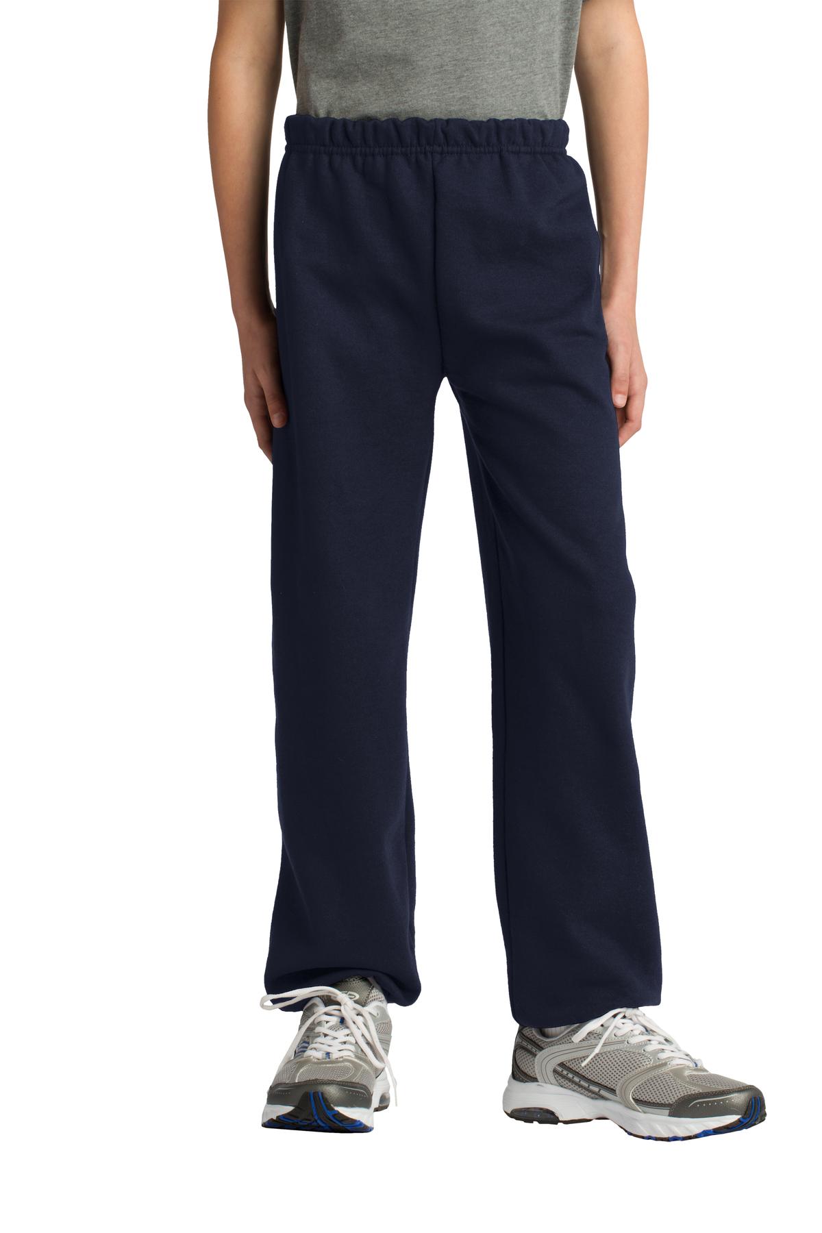 Custom Navy Youth Heavy Blend Sweatpant 18200B, personalized by SanCanDo Swag in Argyle, TX