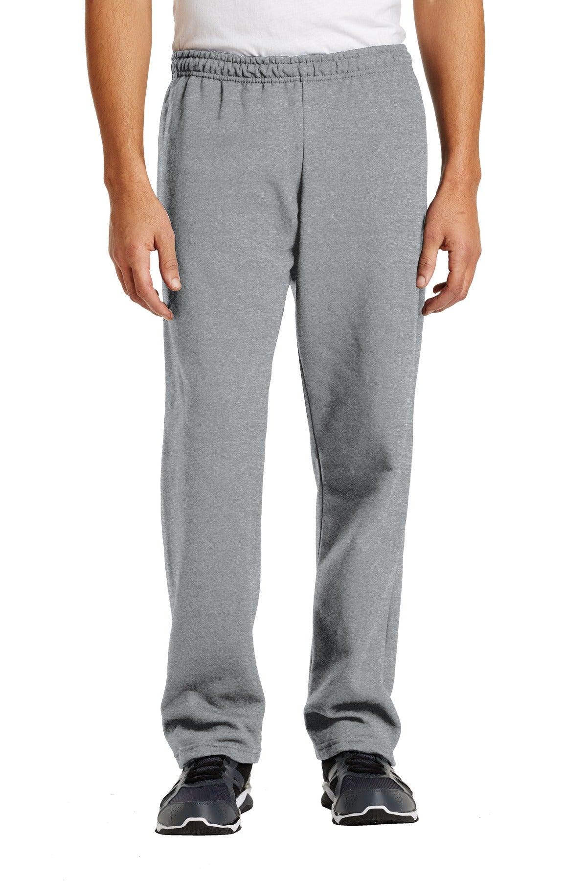 Custom Sport Grey Heavy Blend Open Bottom Sweatpant 18400, personalized by SanCanDo Swag in Argyle, TX