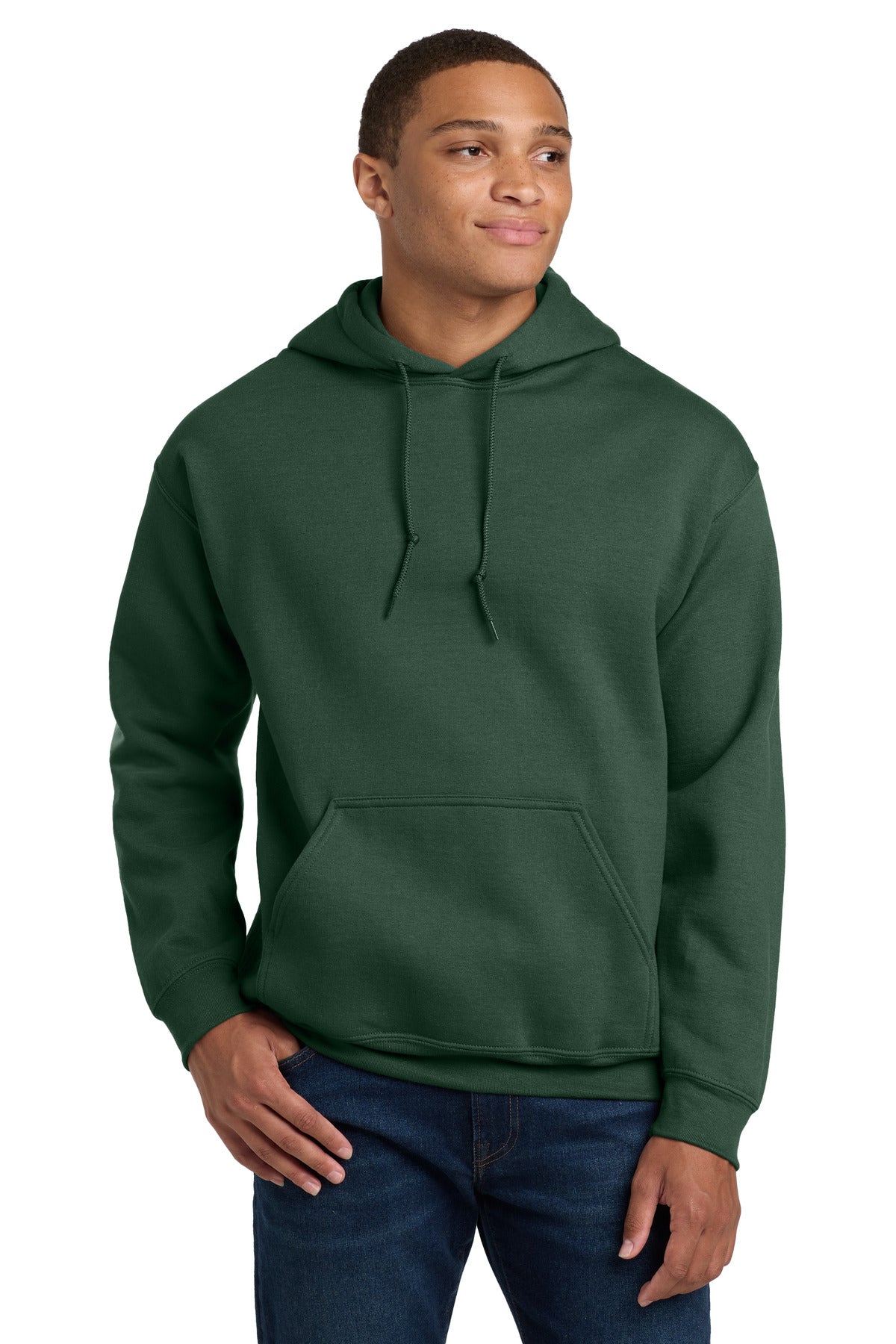 Custom Fan Dark Green Heavy Blend Hoodie 18500, personalized by SanCanDo Swag in Argyle, TX