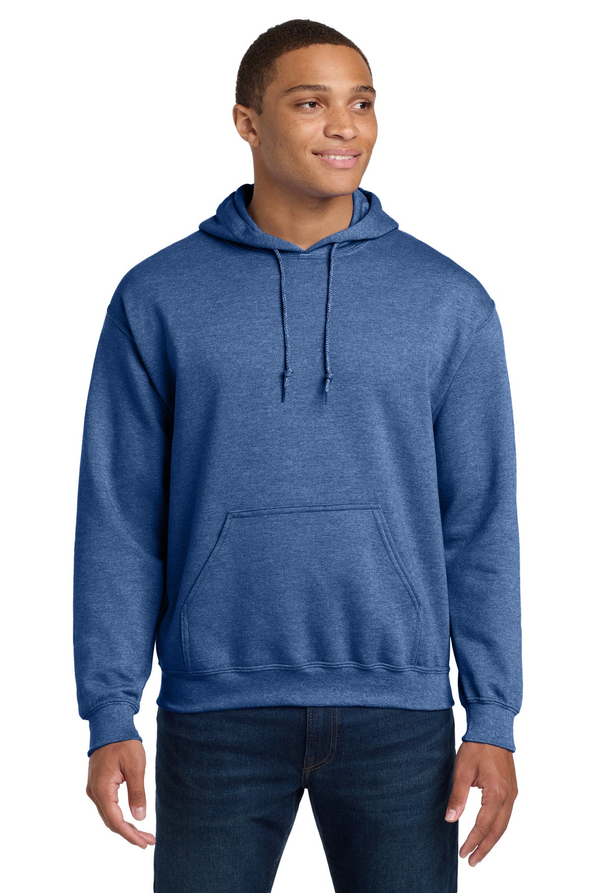 Custom Heather Deep Royal Heavy Blend Hoodie 18500, personalized by SanCanDo Swag in Argyle, TX