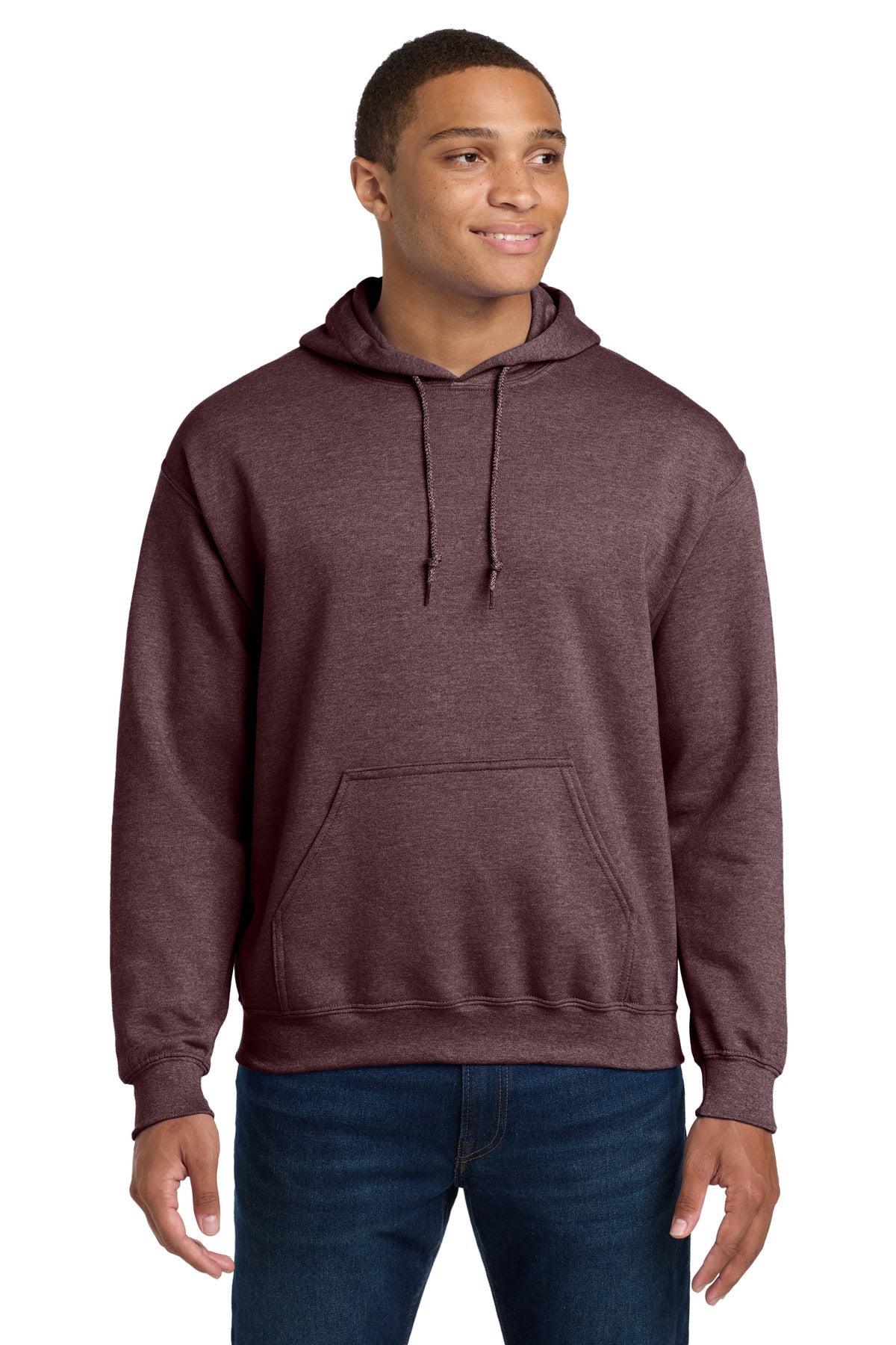 Custom Heather Dark Maroon Heavy Blend Hoodie 18500, personalized by SanCanDo Swag in Argyle, TX