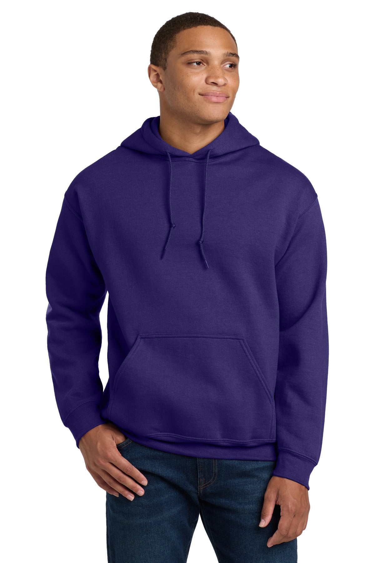 Custom Purple Heavy Blend Hoodie 18500, personalized by SanCanDo Swag in Argyle, TX