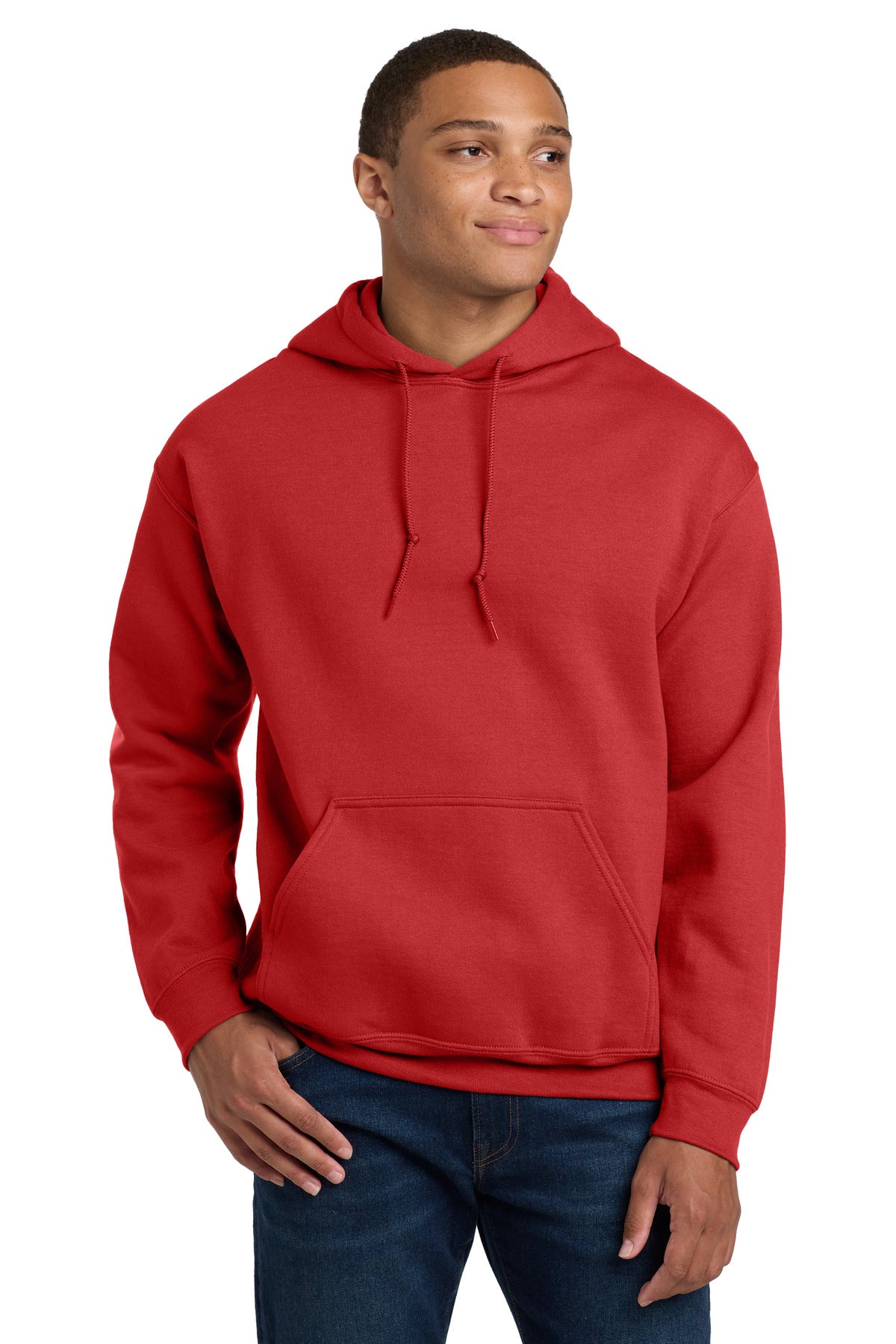 Custom Red Heavy Blend Hoodie 18500, personalized by SanCanDo Swag in Argyle, TX