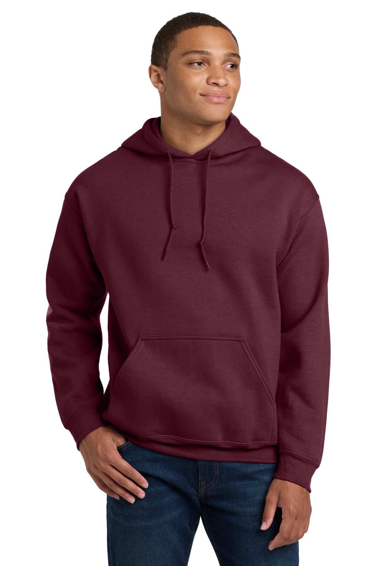 Custom Maroon Heavy Blend Hoodie 18500, personalized by SanCanDo Swag in Argyle, TX