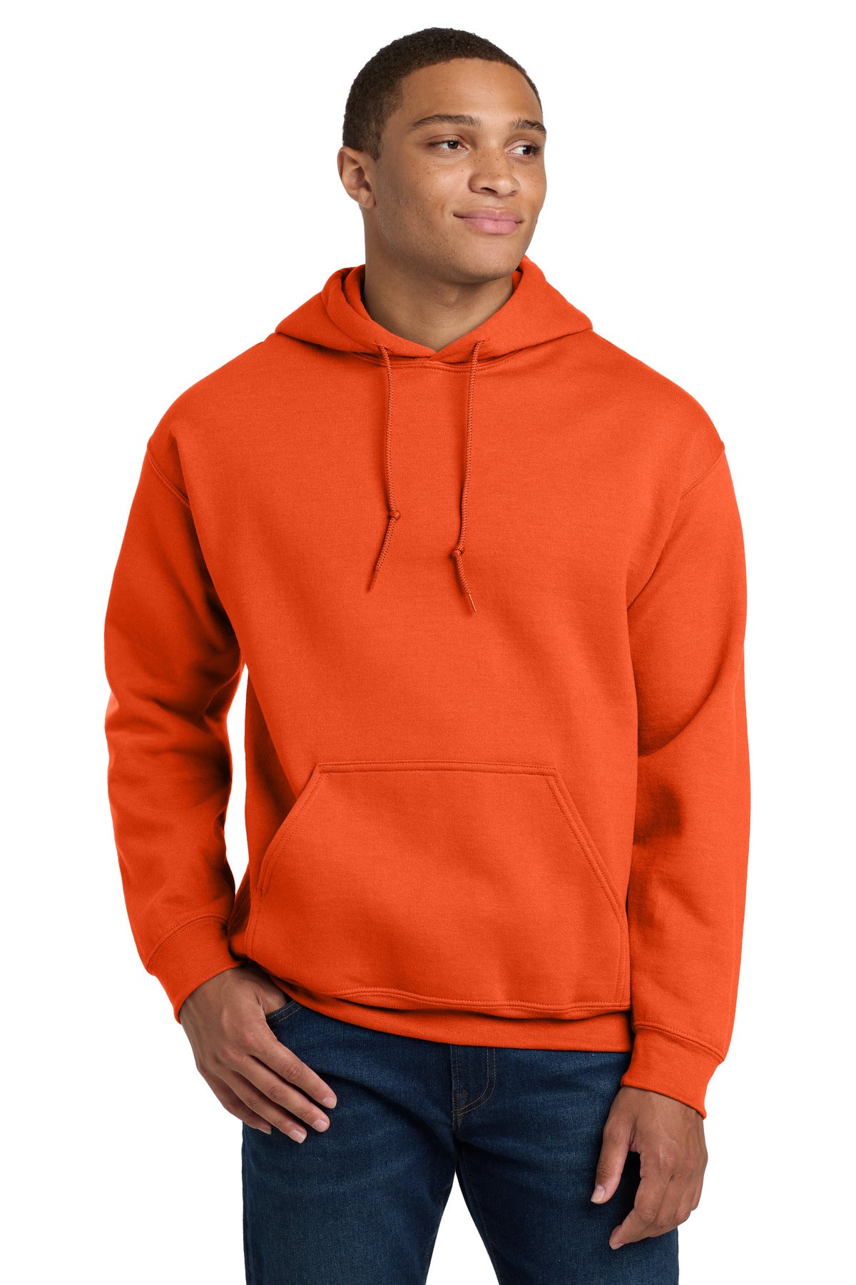 Custom Orange Heavy Blend Hoodie 18500, personalized by SanCanDo Swag in Argyle, TX