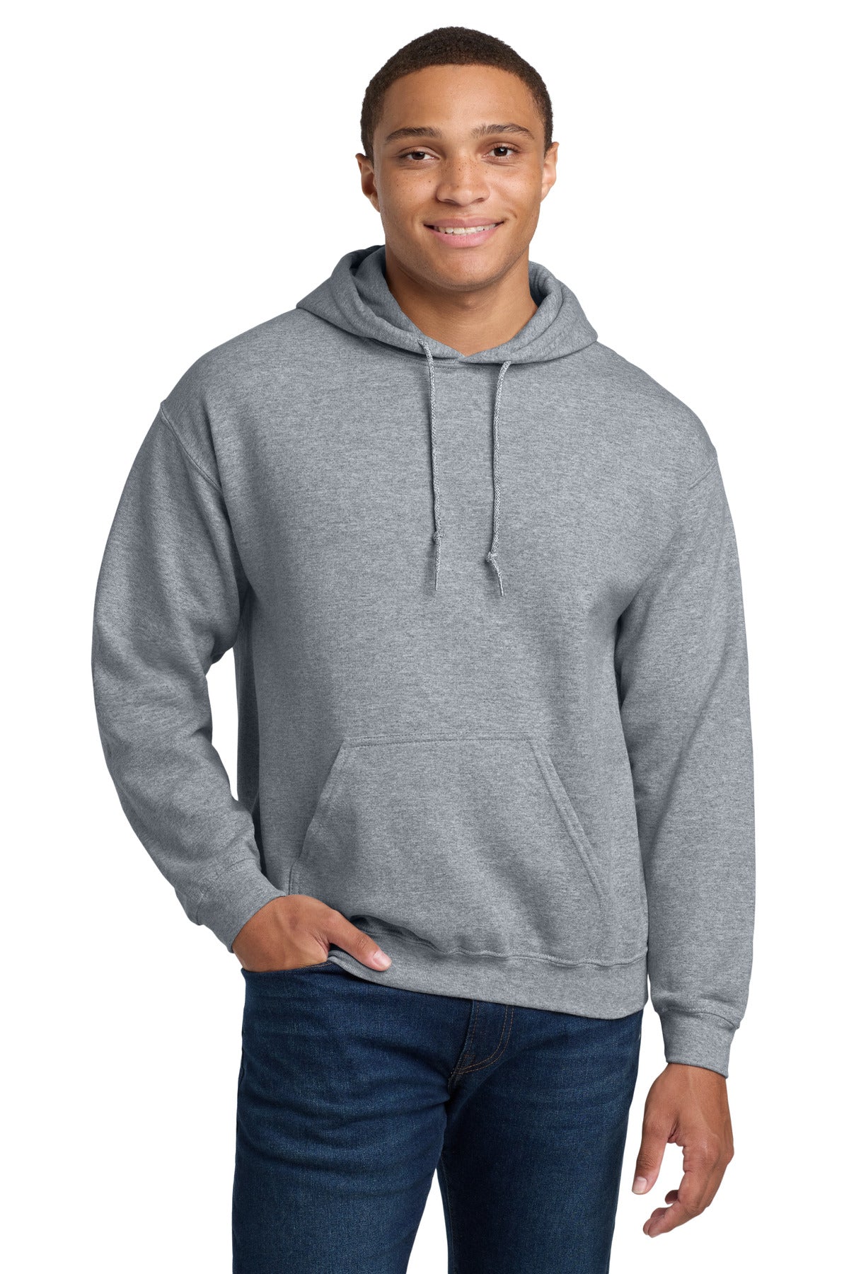 Custom Sport Grey Heavy Blend Hoodie 18500, personalized by SanCanDo Swag in Argyle, TX