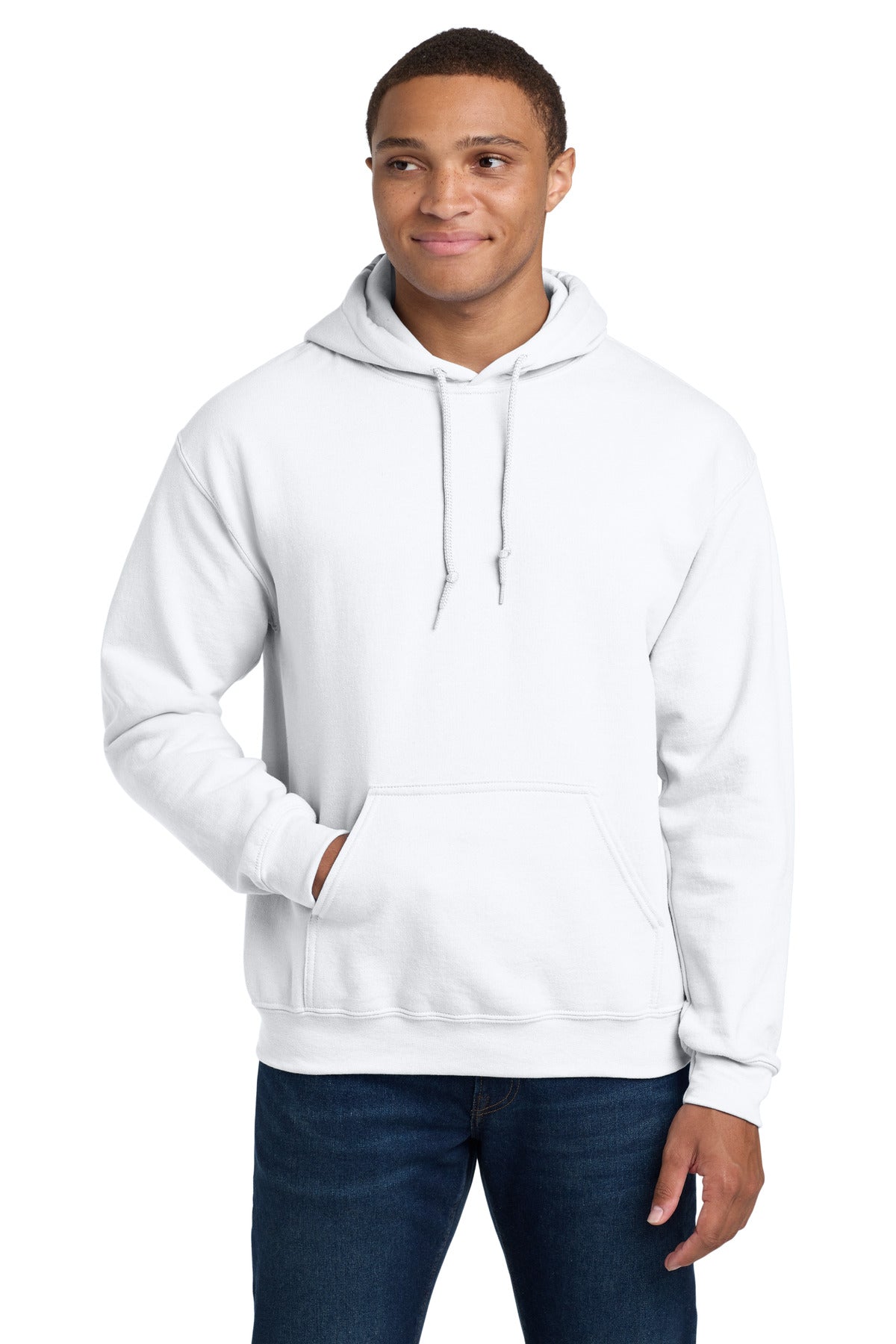 Custom White Heavy Blend Hoodie 18500, personalized by SanCanDo Swag in Argyle, TX
