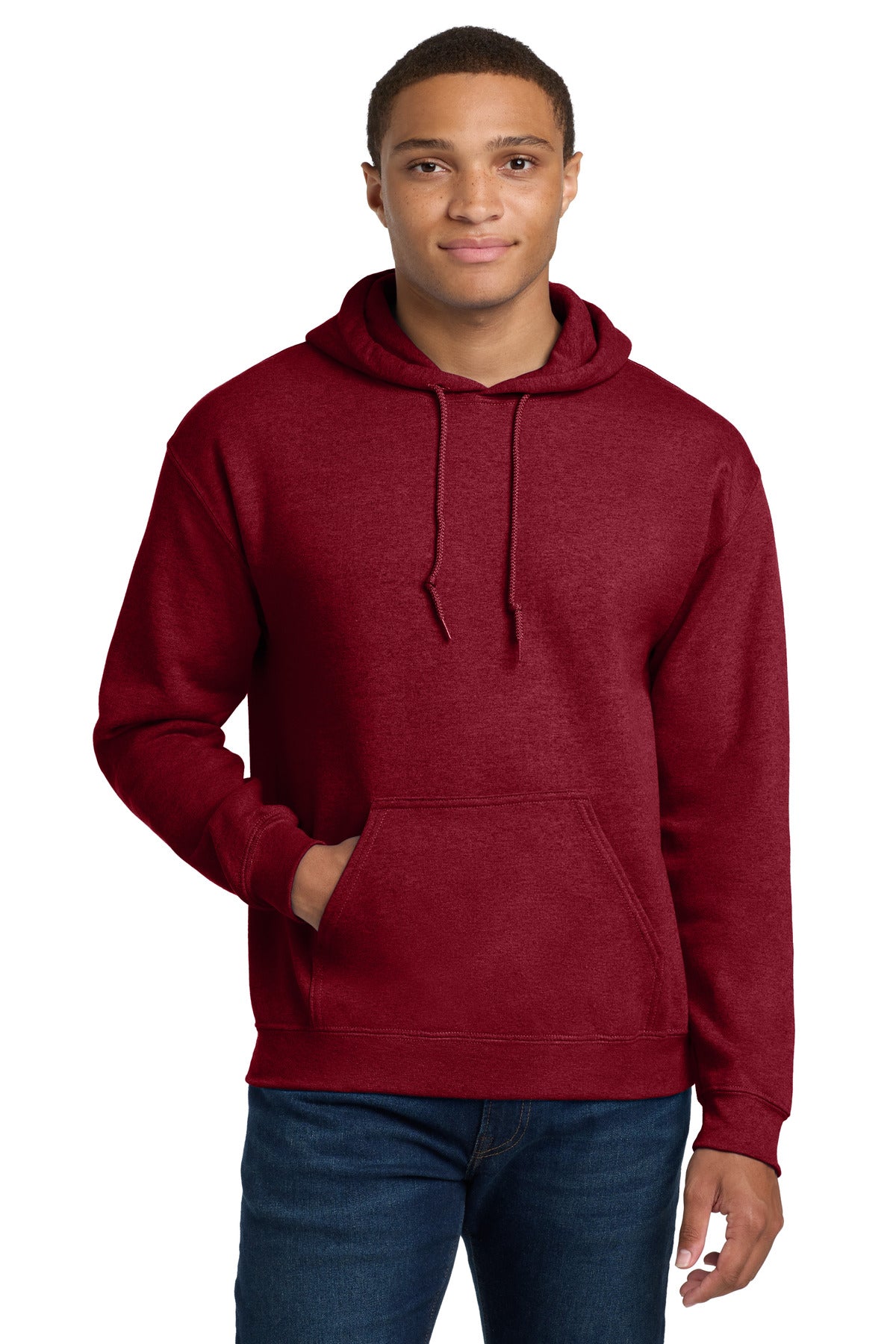 Custom Antique Cherry Red Heavy Blend Hoodie 18500, personalized by SanCanDo Swag in Argyle, TX