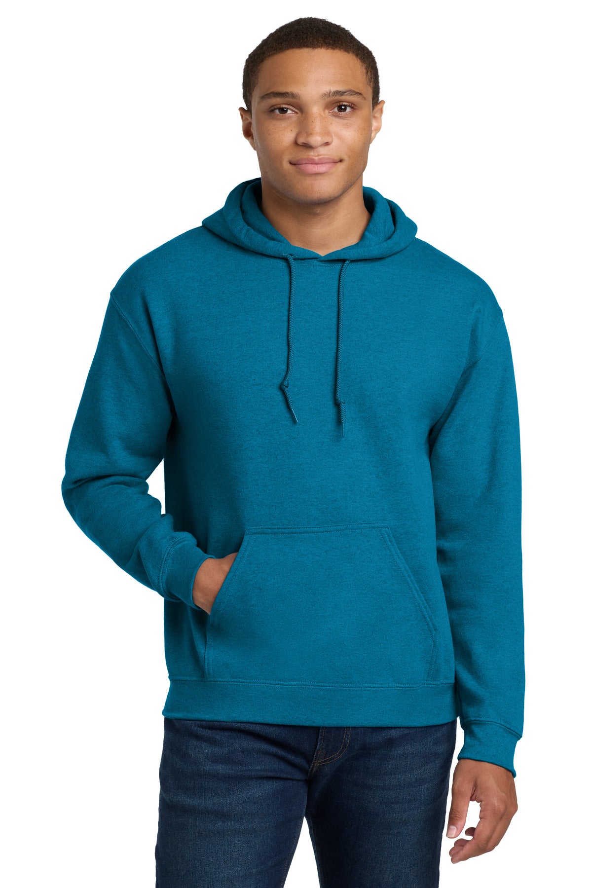 Custom Antique Sapphire Heavy Blend Hoodie 18500, personalized by SanCanDo Swag in Argyle, TX