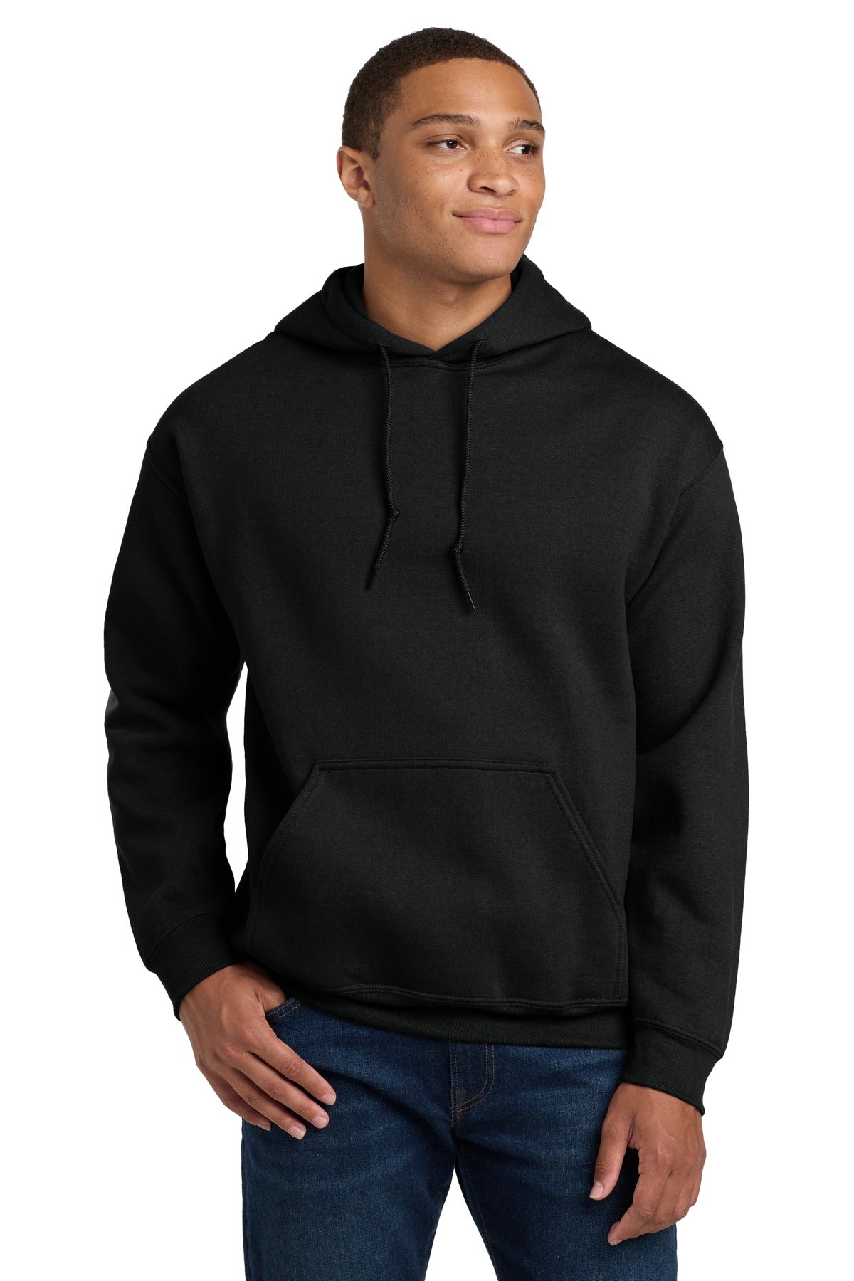 Custom Black Heavy Blend Hoodie 18500, personalized by SanCanDo Swag in Argyle, TX