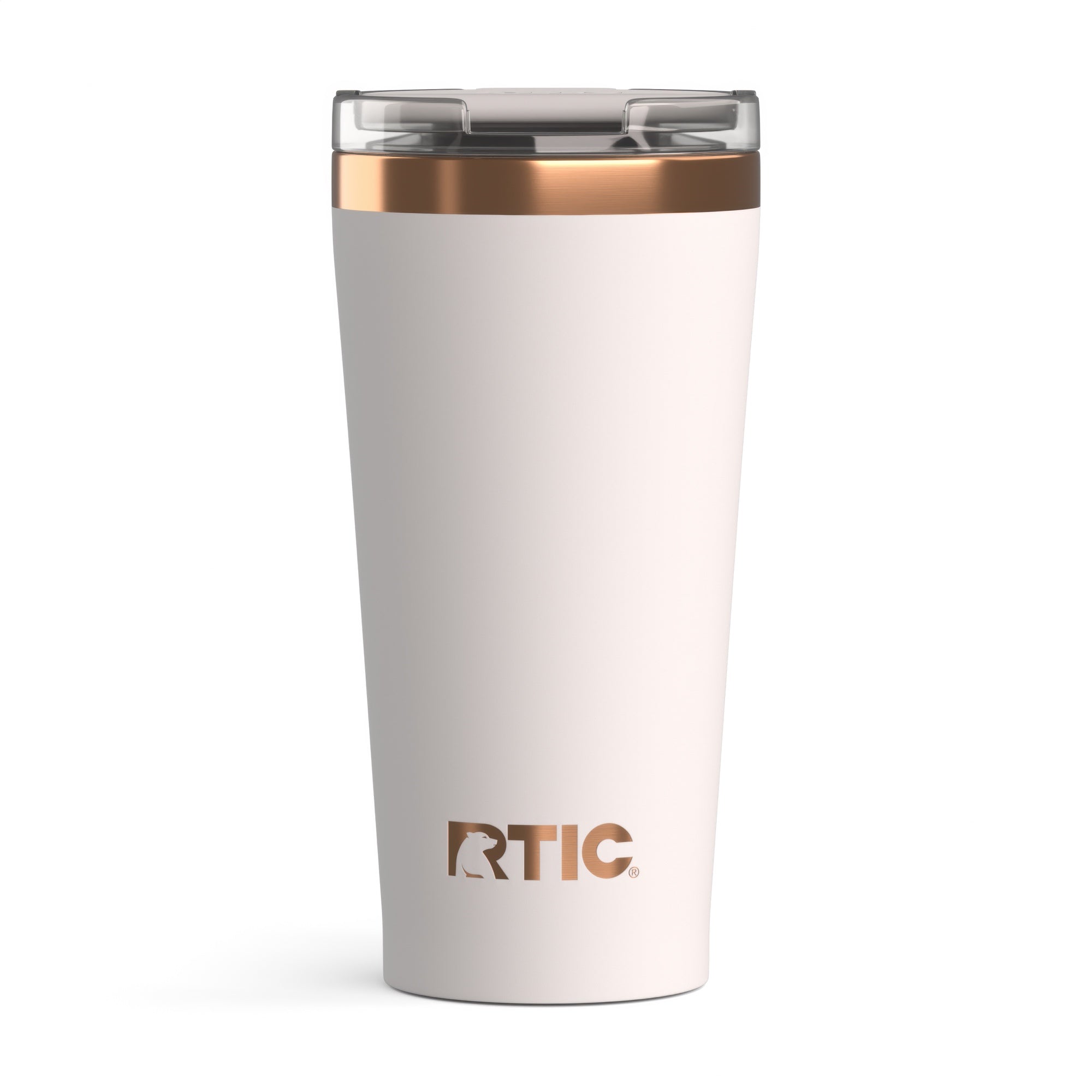 Custom Cool Grey RTIC 18 oz Happy Hour Pint Tumbler, personalized by SanCanDo Swag in Argyle, TX