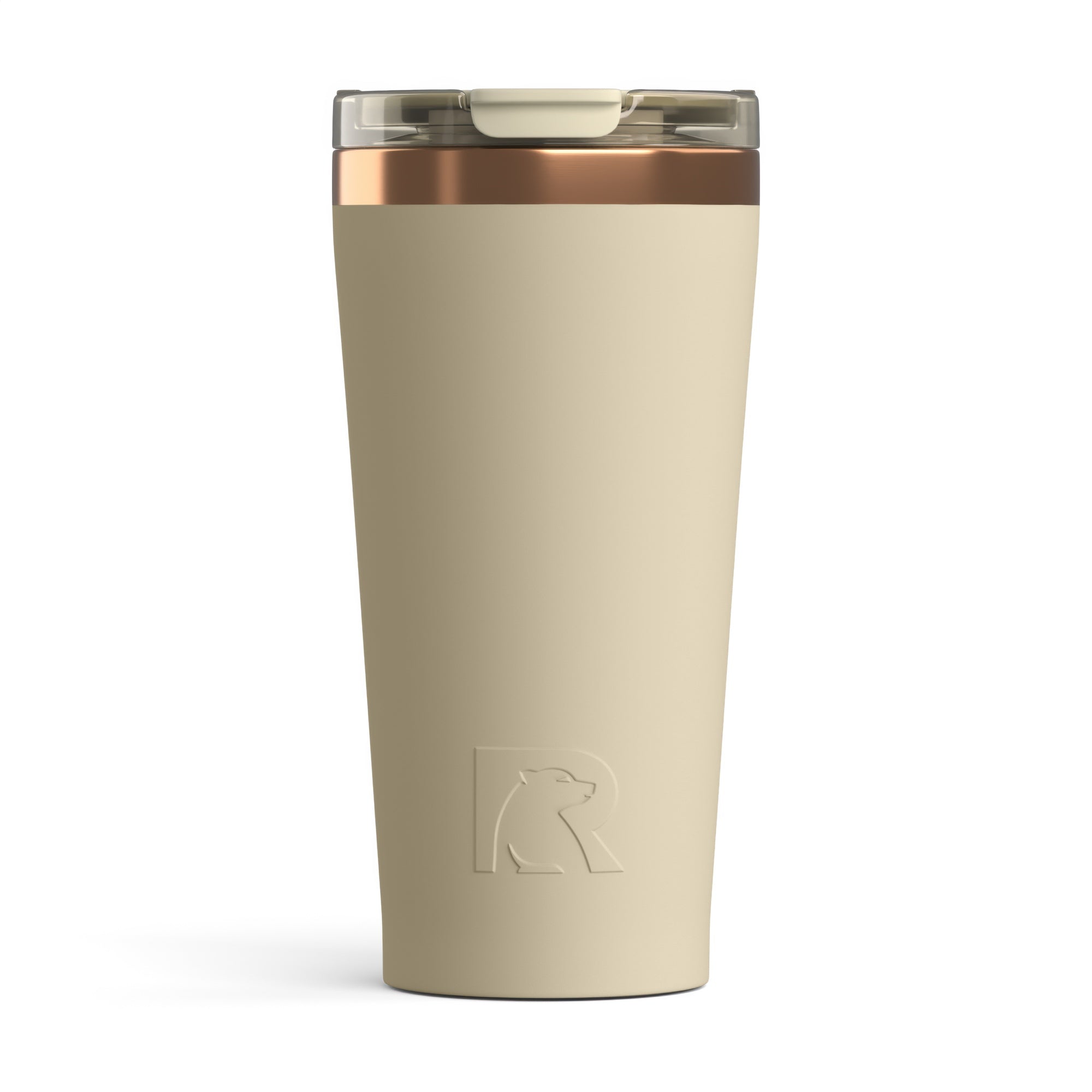 Custom Dark Beach RTIC 18 oz Happy Hour Pint Tumbler, personalized by SanCanDo Swag in Argyle, TX