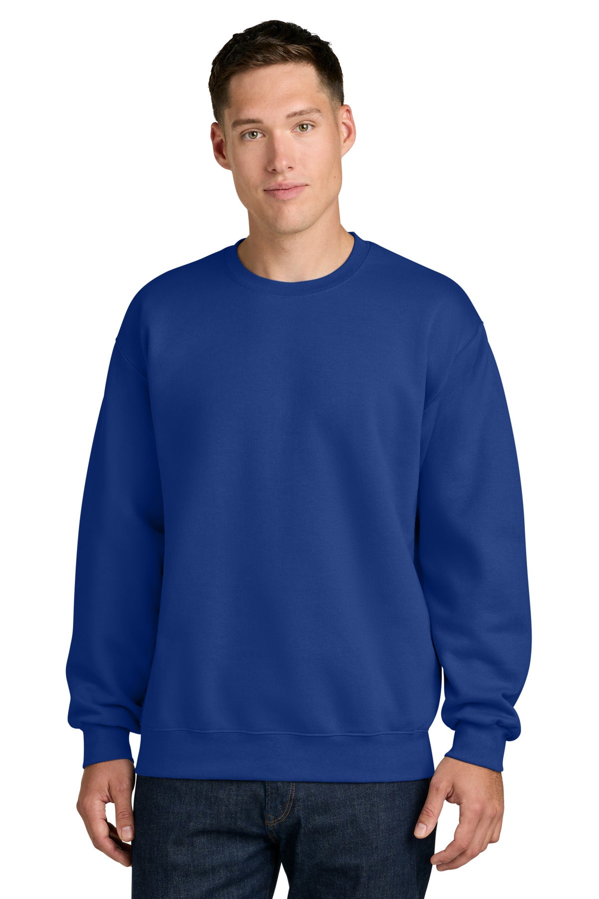 Custom Deep Royal Hammer Maxweight Crewneck 19000, personalized by SanCanDo Swag in Argyle, TX
