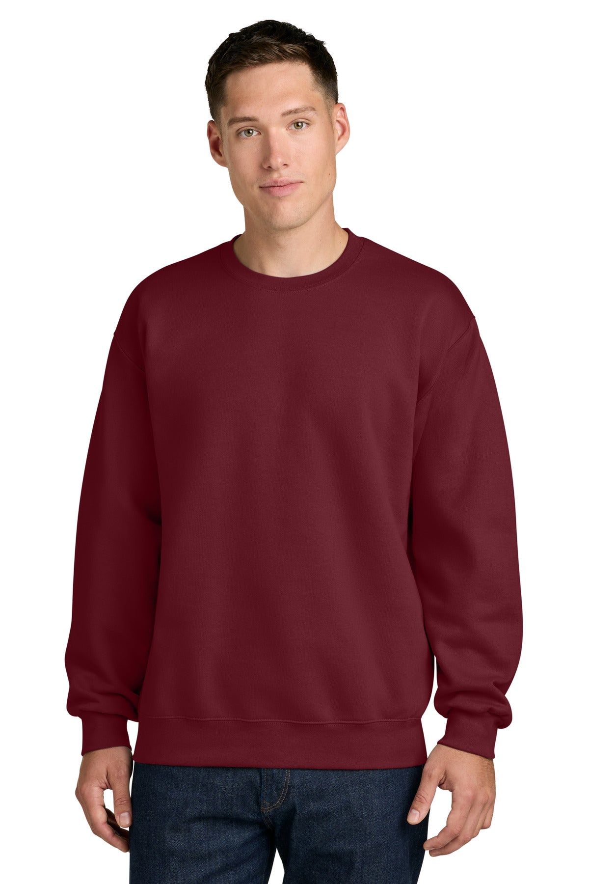 Custom Garnet Hammer Maxweight Crewneck 19000, personalized by SanCanDo Swag in Argyle, TX