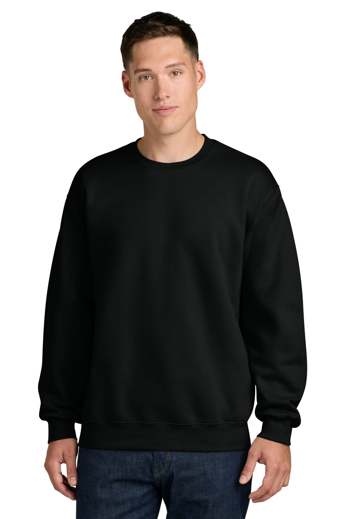 Custom Pitch Black Hammer Maxweight Crewneck 19000, personalized by SanCanDo Swag in Argyle, TX