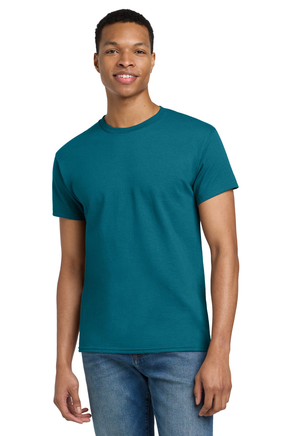 Custom Galapagos Blue Ultra Cotton Cotton Tee 2000, personalized by SanCanDo Swag in Argyle, TX