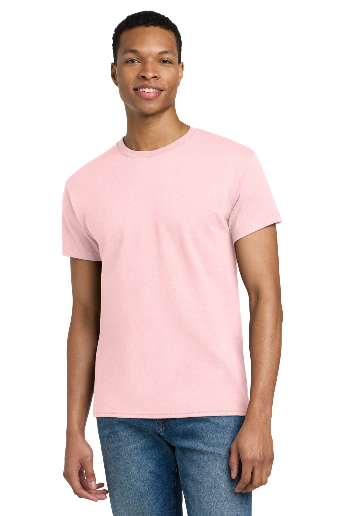 Custom Light Pink Ultra Cotton Cotton Tee 2000, personalized by SanCanDo Swag in Argyle, TX