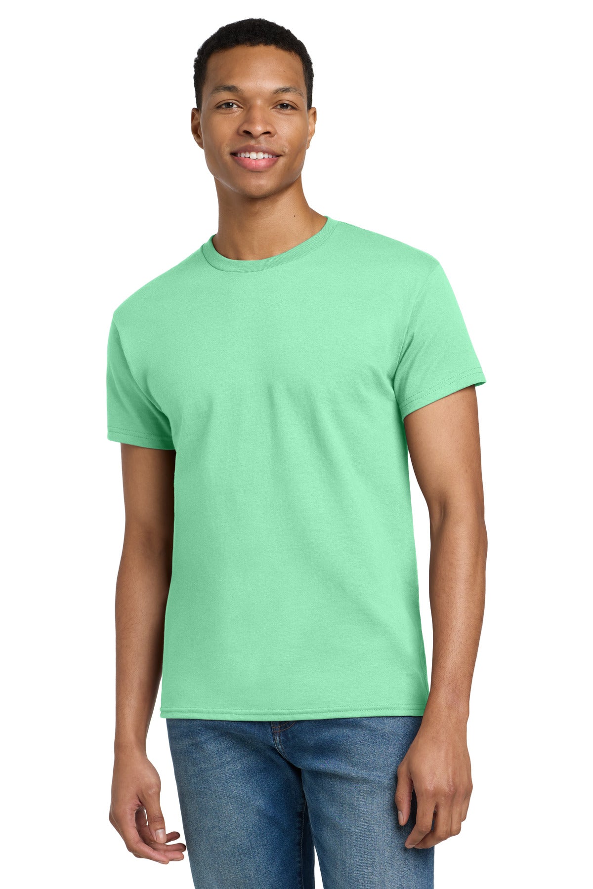 Custom Mint Green Ultra Cotton Cotton Tee 2000, personalized by SanCanDo Swag in Argyle, TX