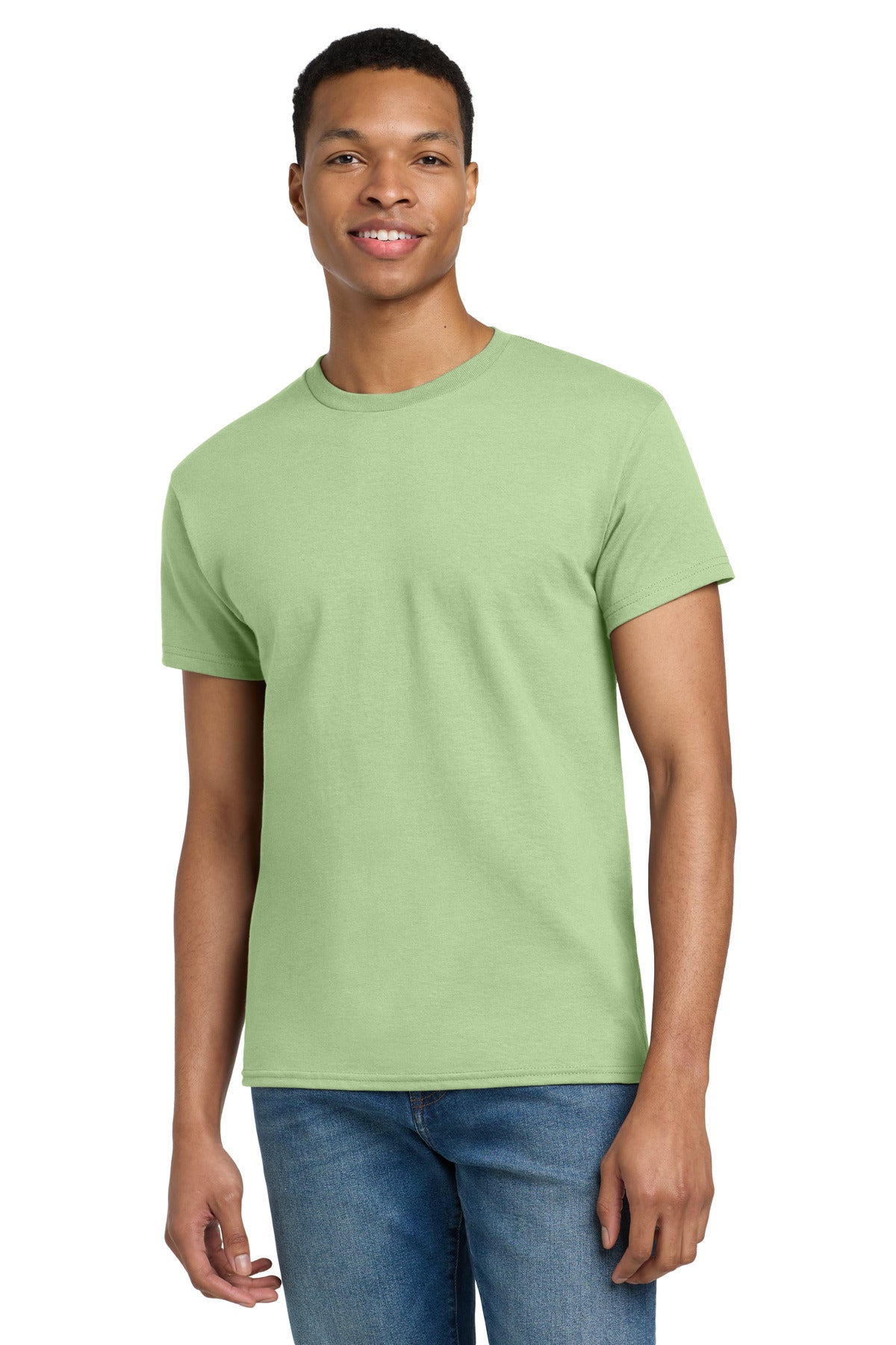 Custom Pistachio Ultra Cotton Cotton Tee 2000, personalized by SanCanDo Swag in Argyle, TX