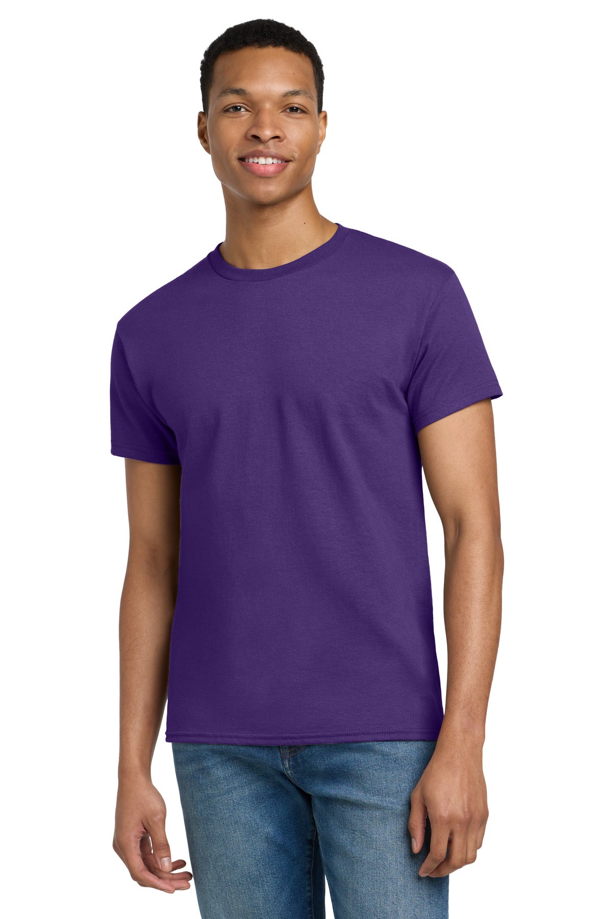 Custom Purple Ultra Cotton Cotton Tee 2000, personalized by SanCanDo Swag in Argyle, TX