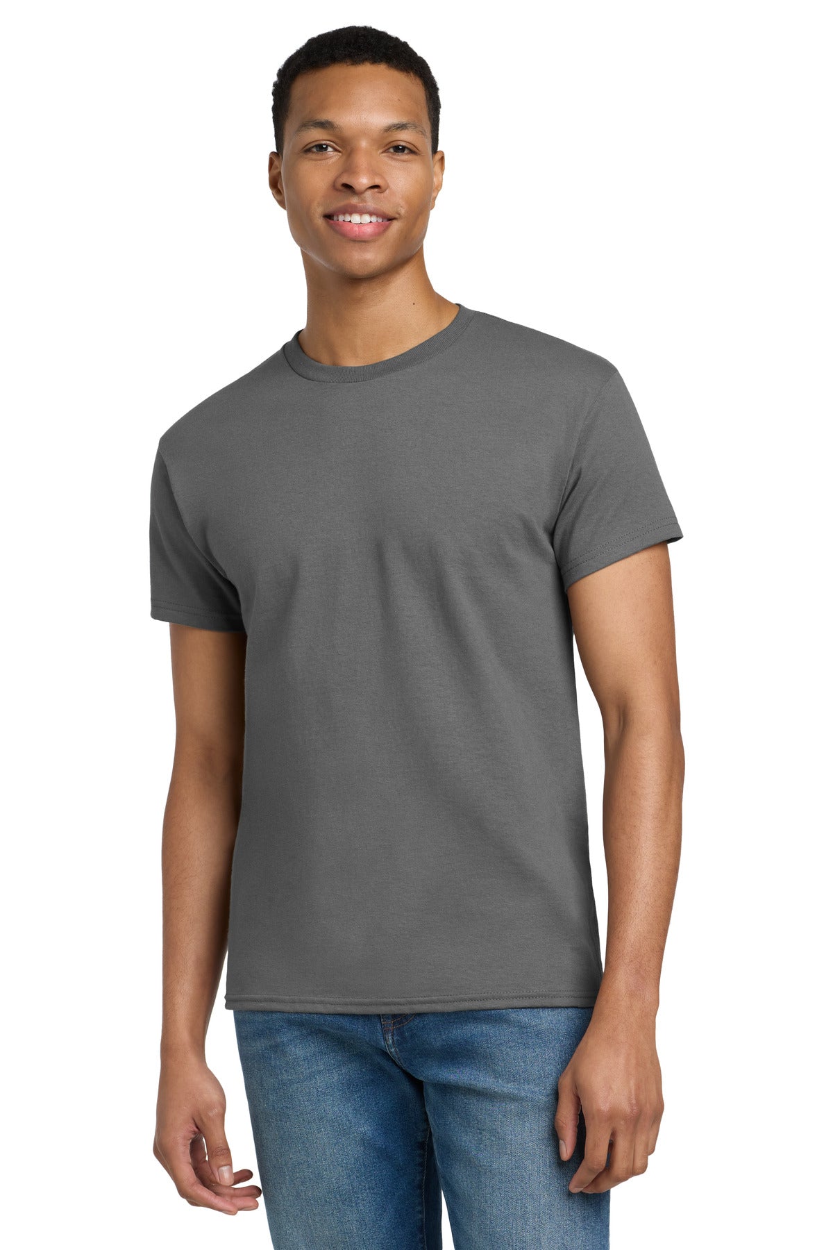 Custom Charcoal Ultra Cotton Cotton Tee 2000, personalized by SanCanDo Swag in Argyle, TX