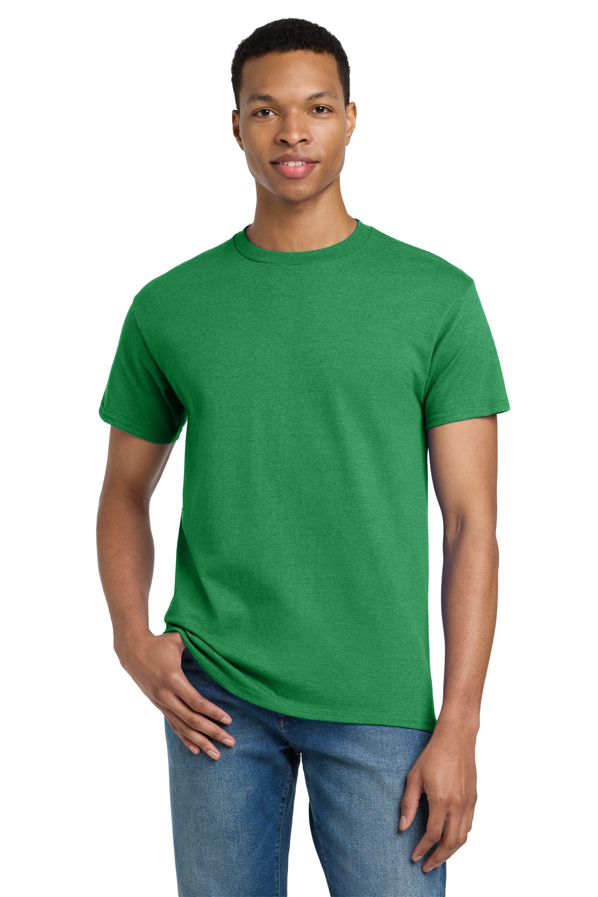 Custom Antique Irish Green Ultra Cotton Cotton Tee 2000, personalized by SanCanDo Swag in Argyle, TX