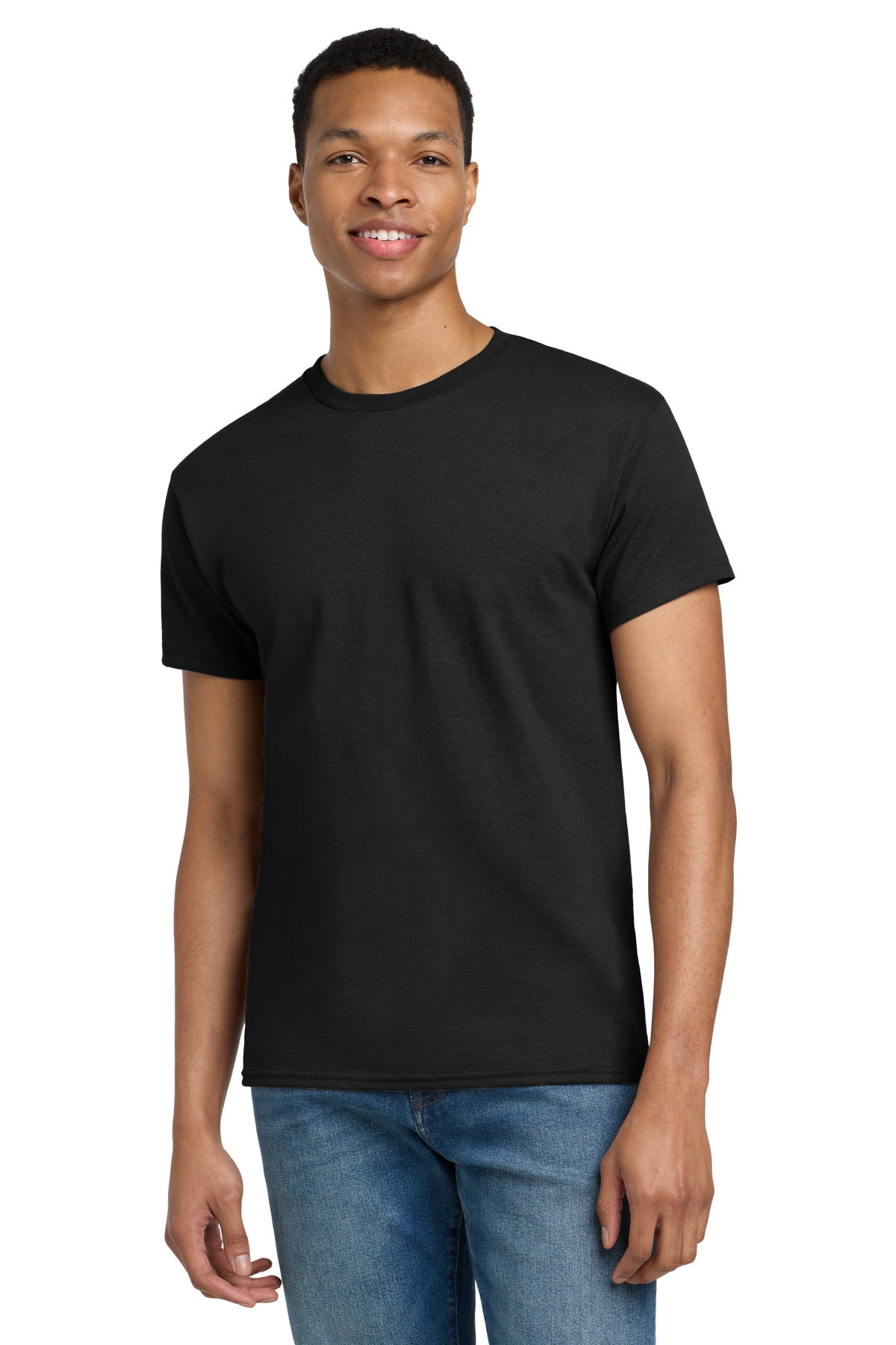 Custom Black Ultra Cotton Cotton Tee 2000, personalized by SanCanDo Swag in Argyle, TX