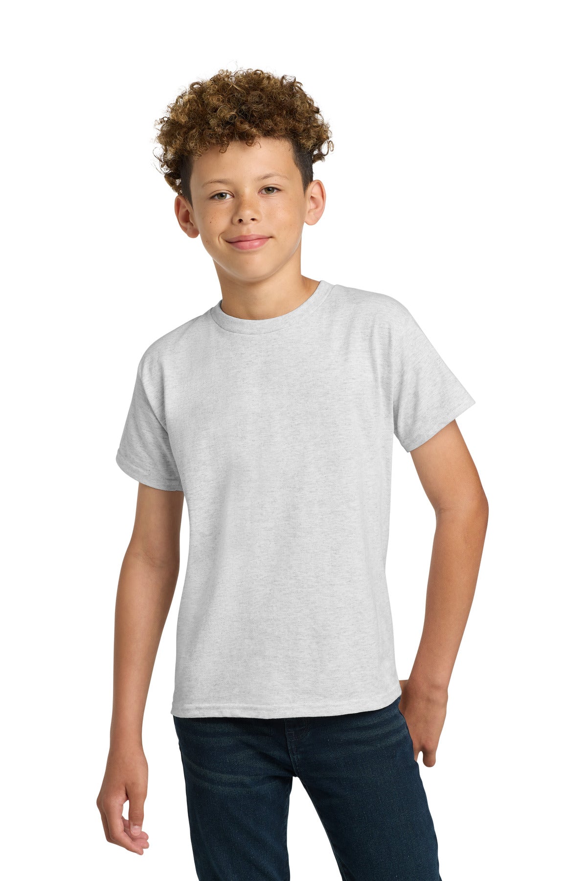 Custom Ash Youth Ultra Cotton100% US Cotton Tee 2000B, personalized by SanCanDo Swag in Argyle, TX