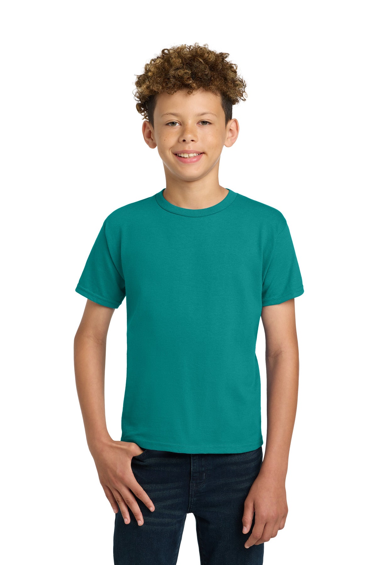 Custom Jade Dome Youth Ultra Cotton100% US Cotton Tee 2000B, personalized by SanCanDo Swag in Argyle, TX
