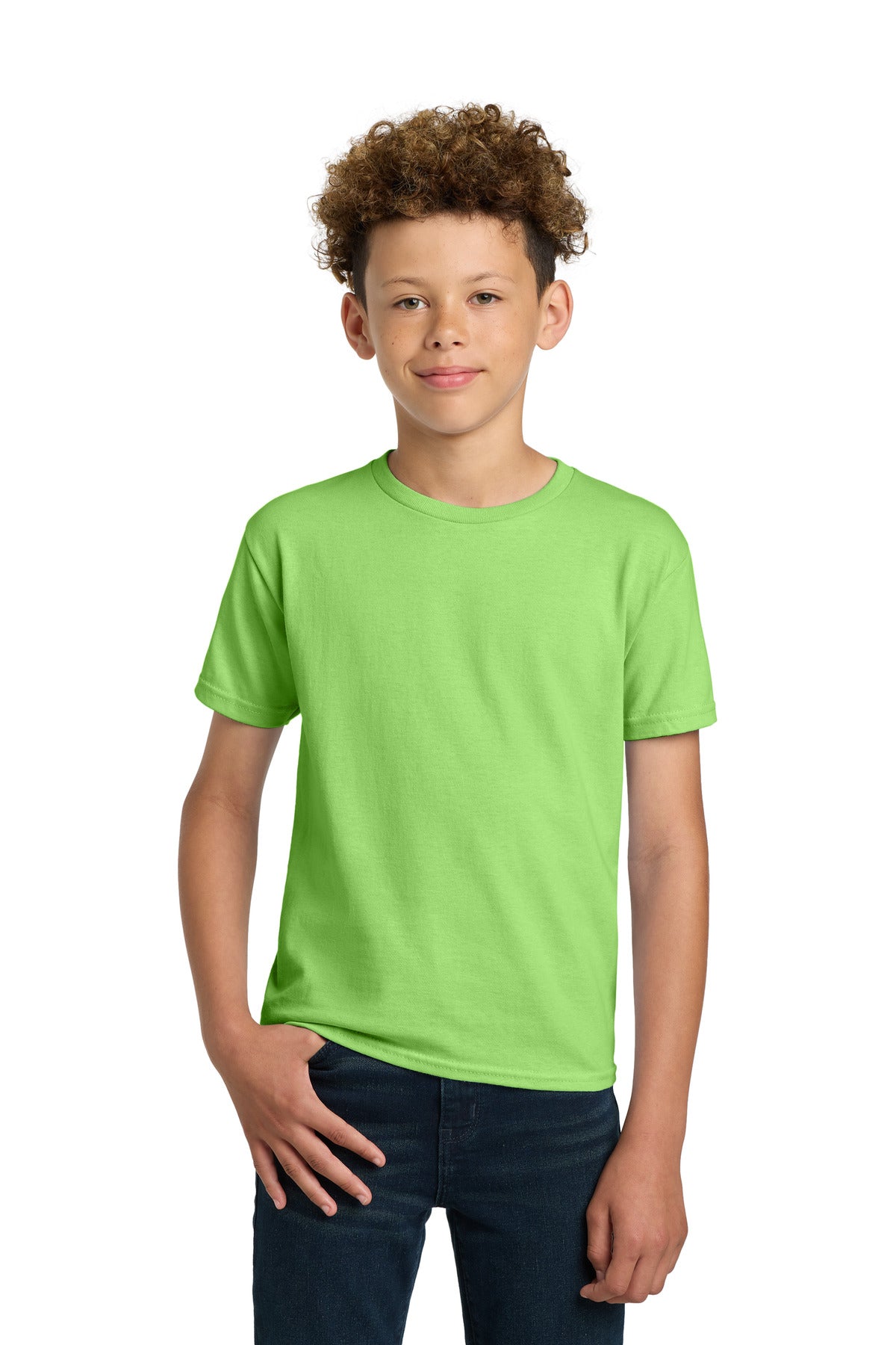 Custom Lime Youth Ultra Cotton100% US Cotton Tee 2000B, personalized by SanCanDo Swag in Argyle, TX
