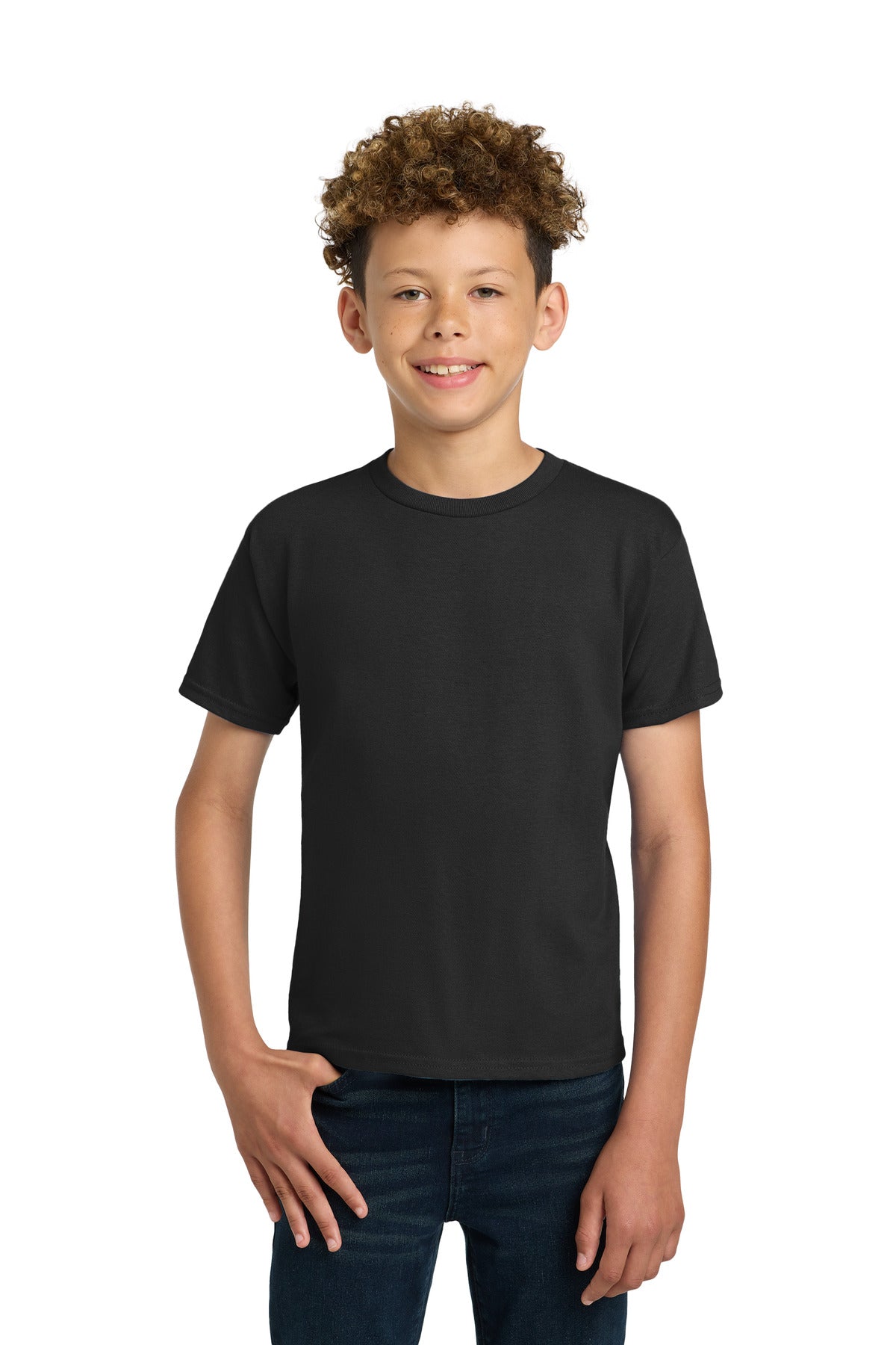 Custom Black Youth Ultra Cotton100% US Cotton Tee 2000B, personalized by SanCanDo Swag in Argyle, TX