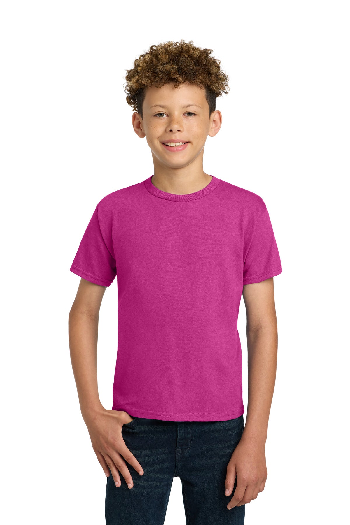 Custom Heliconia Youth Ultra Cotton100% US Cotton Tee 2000B, personalized by SanCanDo Swag in Argyle, TX