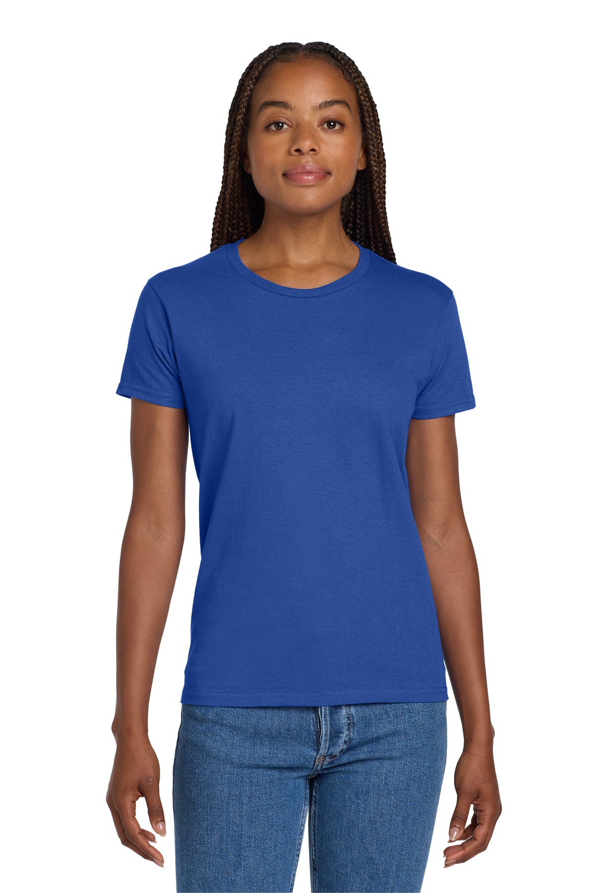 Custom Royal Women's Ultra Cotton Cotton Tee 2000L, personalized by SanCanDo Swag in Argyle, TX
