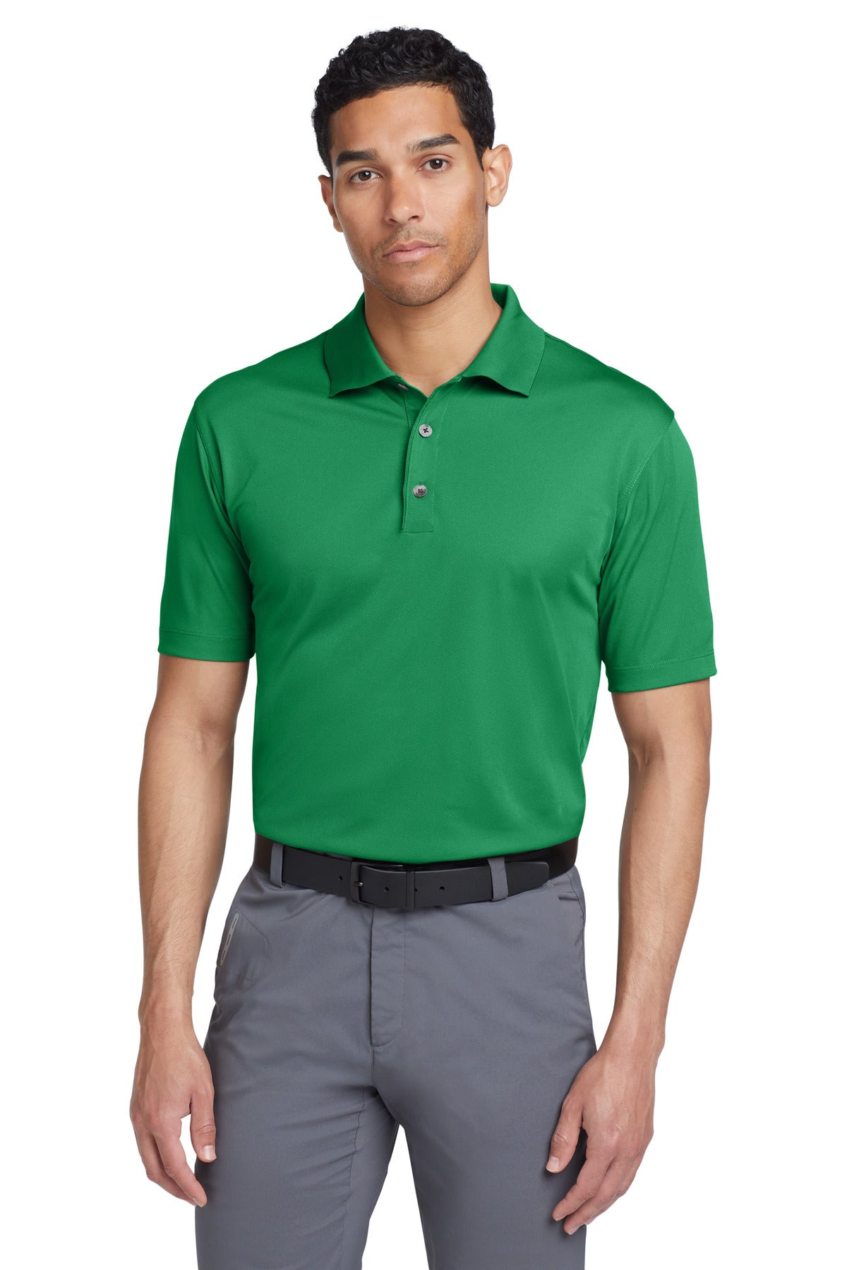 Custom Lucky Green Tech Basic Dri-FIT Polo 203690, personalized by SanCanDo Swag in Argyle, TX