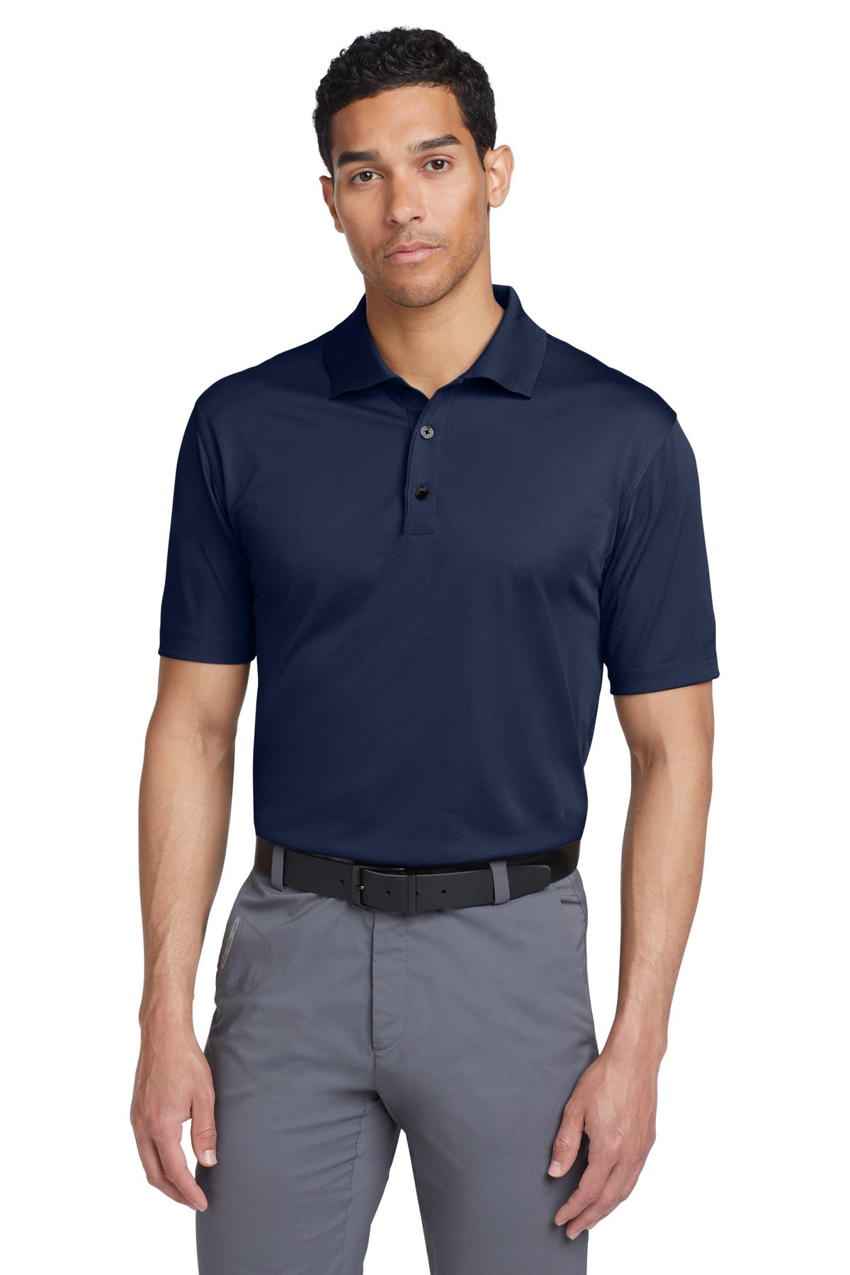 Custom Midnight Navy Tech Basic Dri-FIT Polo 203690, personalized by SanCanDo Swag in Argyle, TX