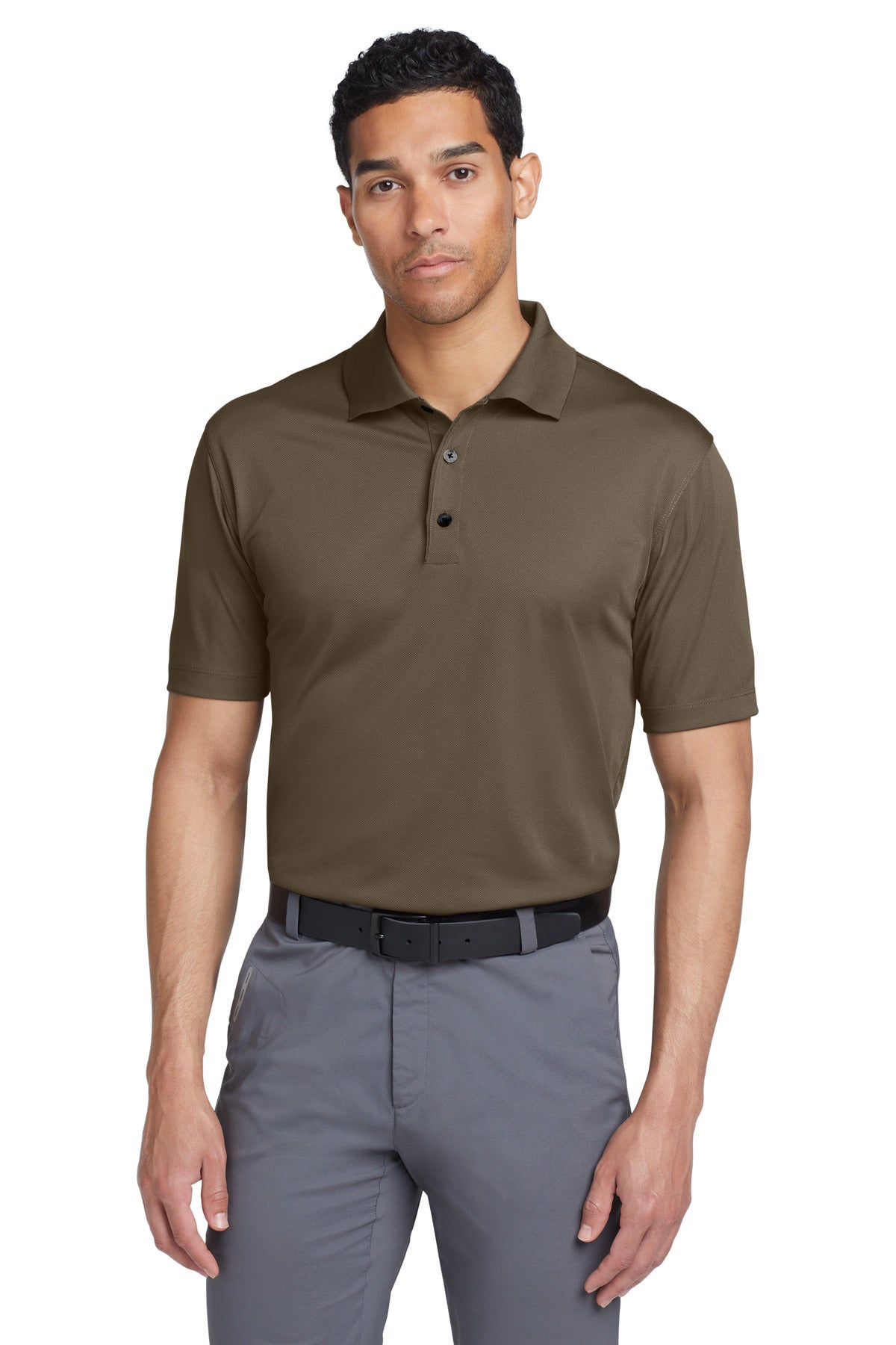 Custom Olive Khaki Tech Basic Dri-FIT Polo 203690, personalized by SanCanDo Swag in Argyle, TX