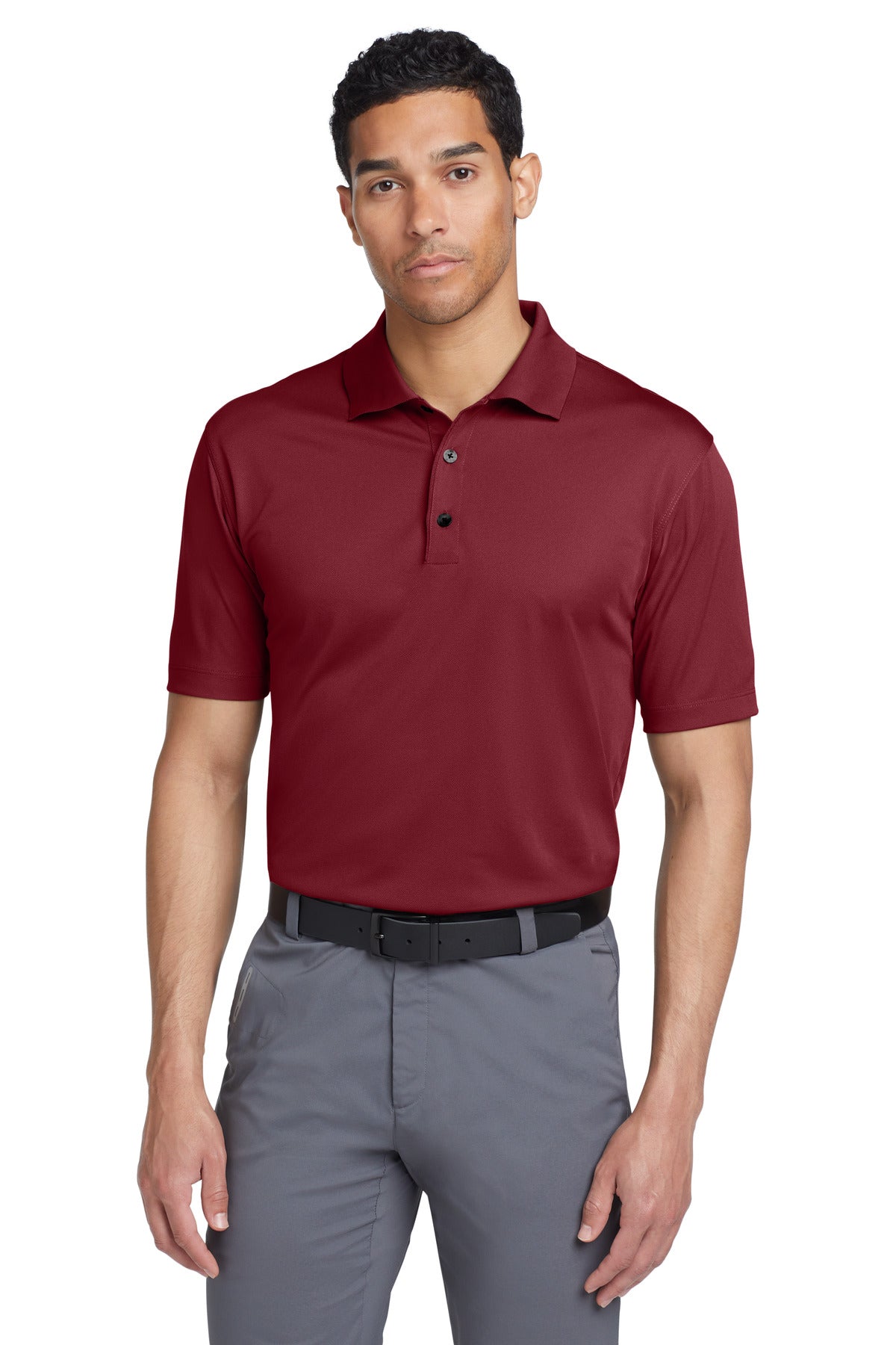 Custom Team Red Tech Basic Dri-FIT Polo 203690, personalized by SanCanDo Swag in Argyle, TX