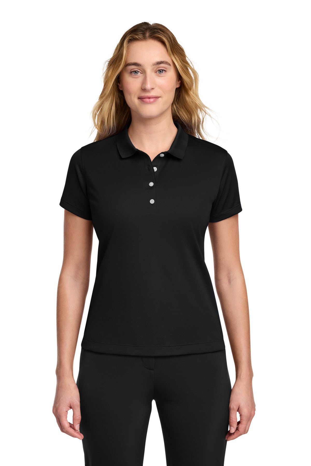 Custom Black Women's Tech Basic Dri-FIT Polo 203697, personalized by SanCanDo Swag in Argyle, TX