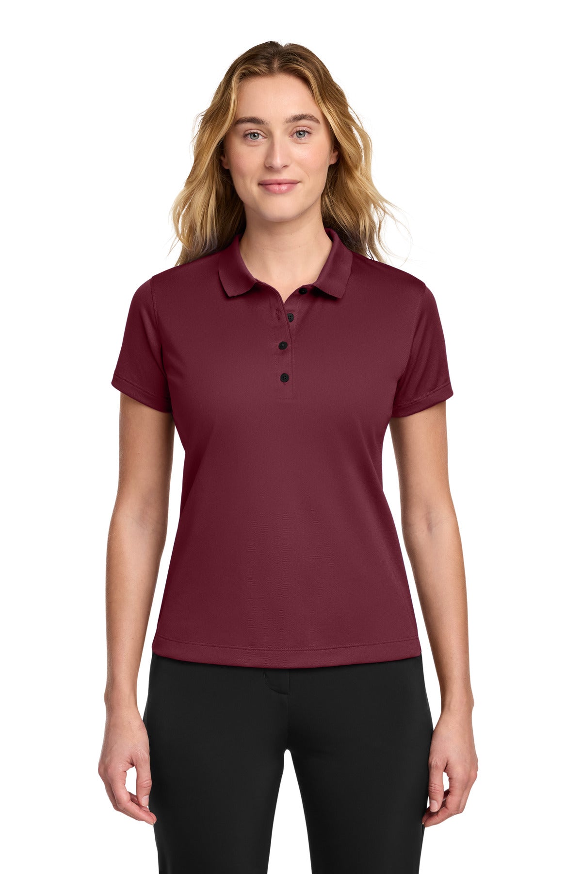 Custom Team Red Women's Tech Basic Dri-FIT Polo 203697, personalized by SanCanDo Swag in Argyle, TX