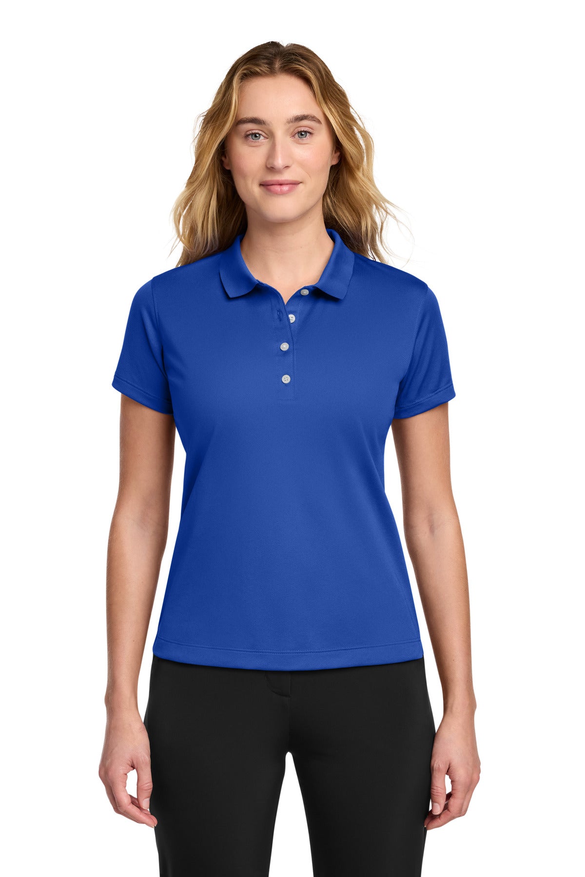 Custom Varsity Royal Women's Tech Basic Dri-FIT Polo 203697, personalized by SanCanDo Swag in Argyle, TX