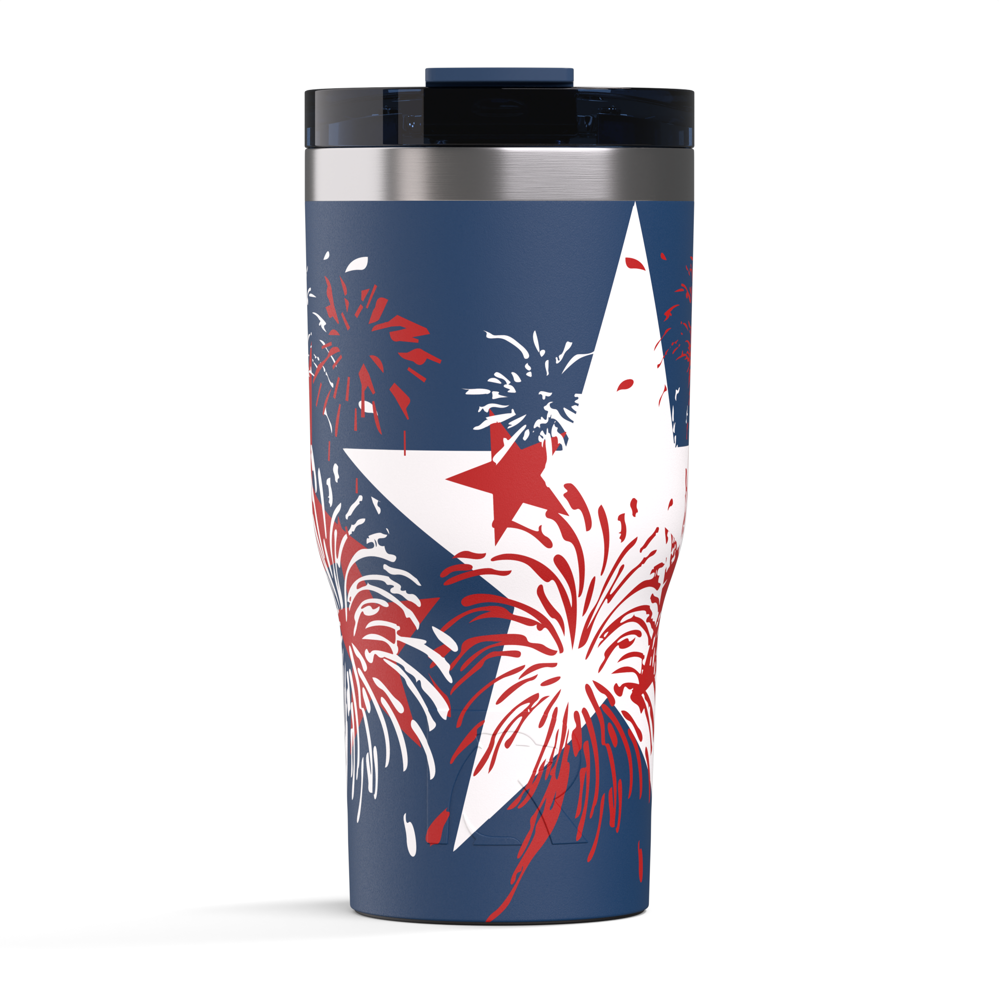 Custom Fireworks RTIC 20 oz Essential Tumbler, personalized by SanCanDo Swag in Argyle, TX