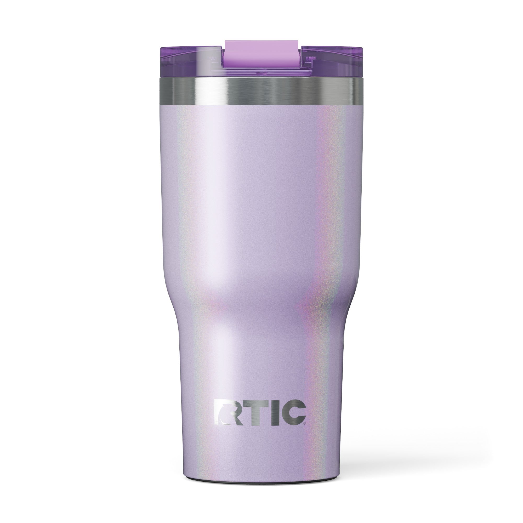 Custom Lavender Glitter RTIC 20 oz Essential Tumbler, personalized by SanCanDo Swag in Argyle, TX