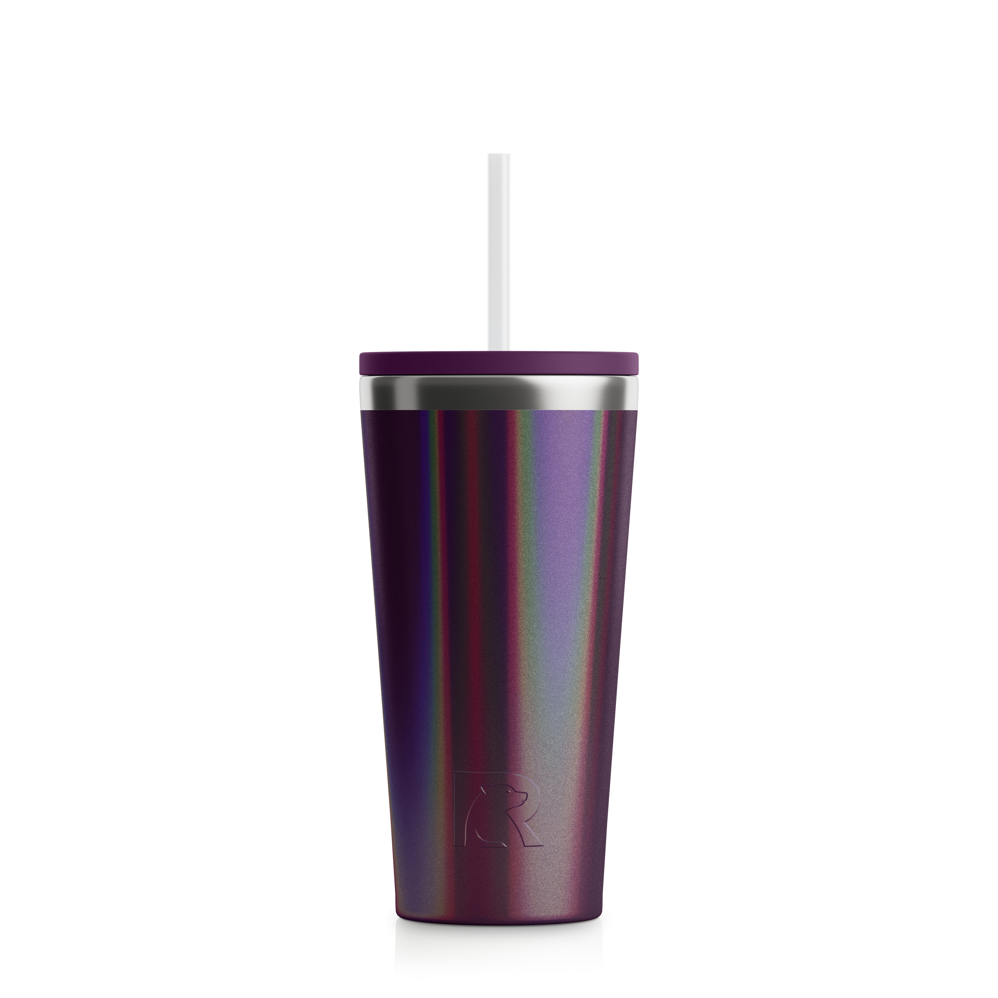 Custom Plum Glitter RTIC 20 oz Everyday Tumbler, personalized by SanCanDo Swag in Argyle, TX