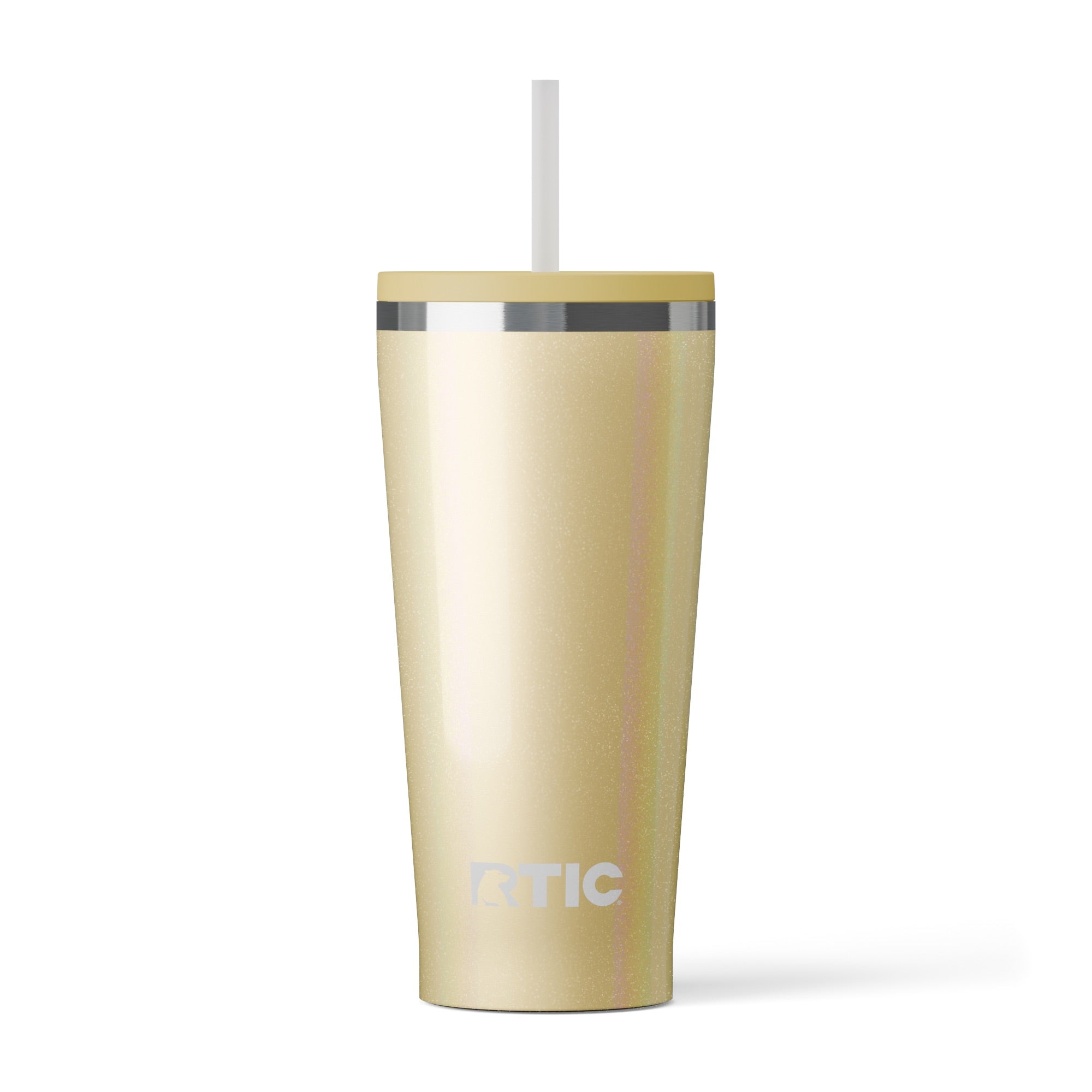 Custom Sunlight Glitter RTIC 20 oz Everyday Tumbler, personalized by SanCanDo Swag in Argyle, TX
