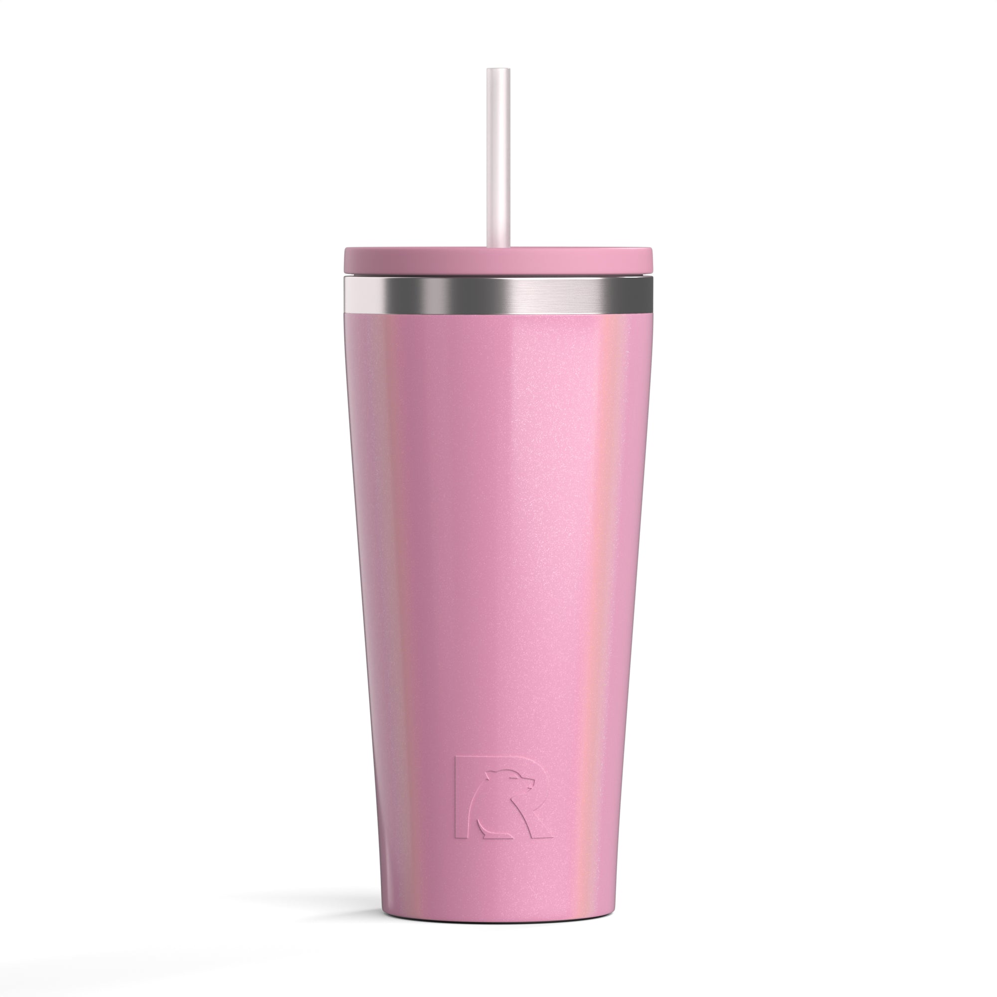 Custom Dusty Rose Glitter RTIC 20 oz Everyday Tumbler, personalized by SanCanDo Swag in Argyle, TX