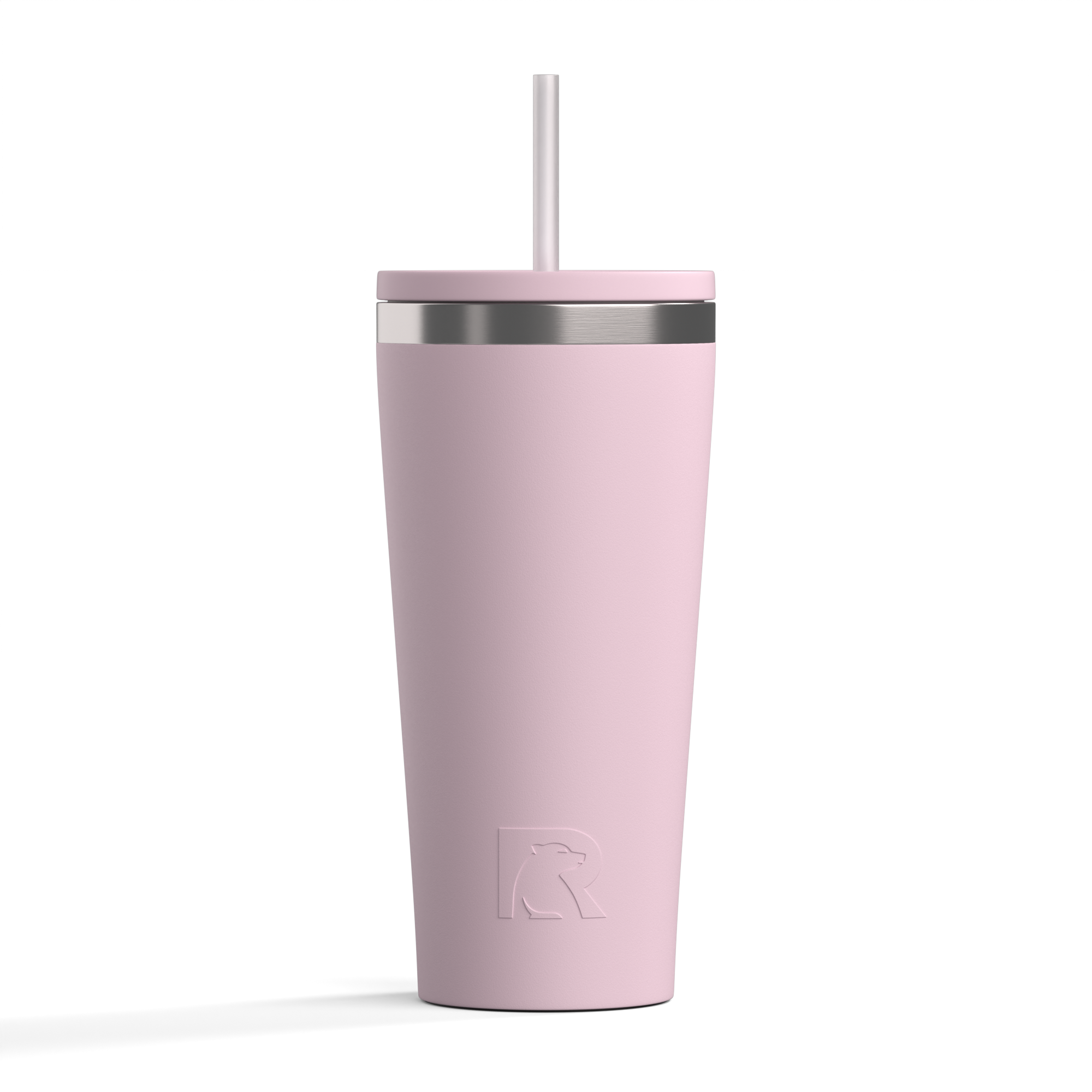 Custom Pale Pink RTIC 20 oz Everyday Tumbler, personalized by SanCanDo Swag in Argyle, TX
