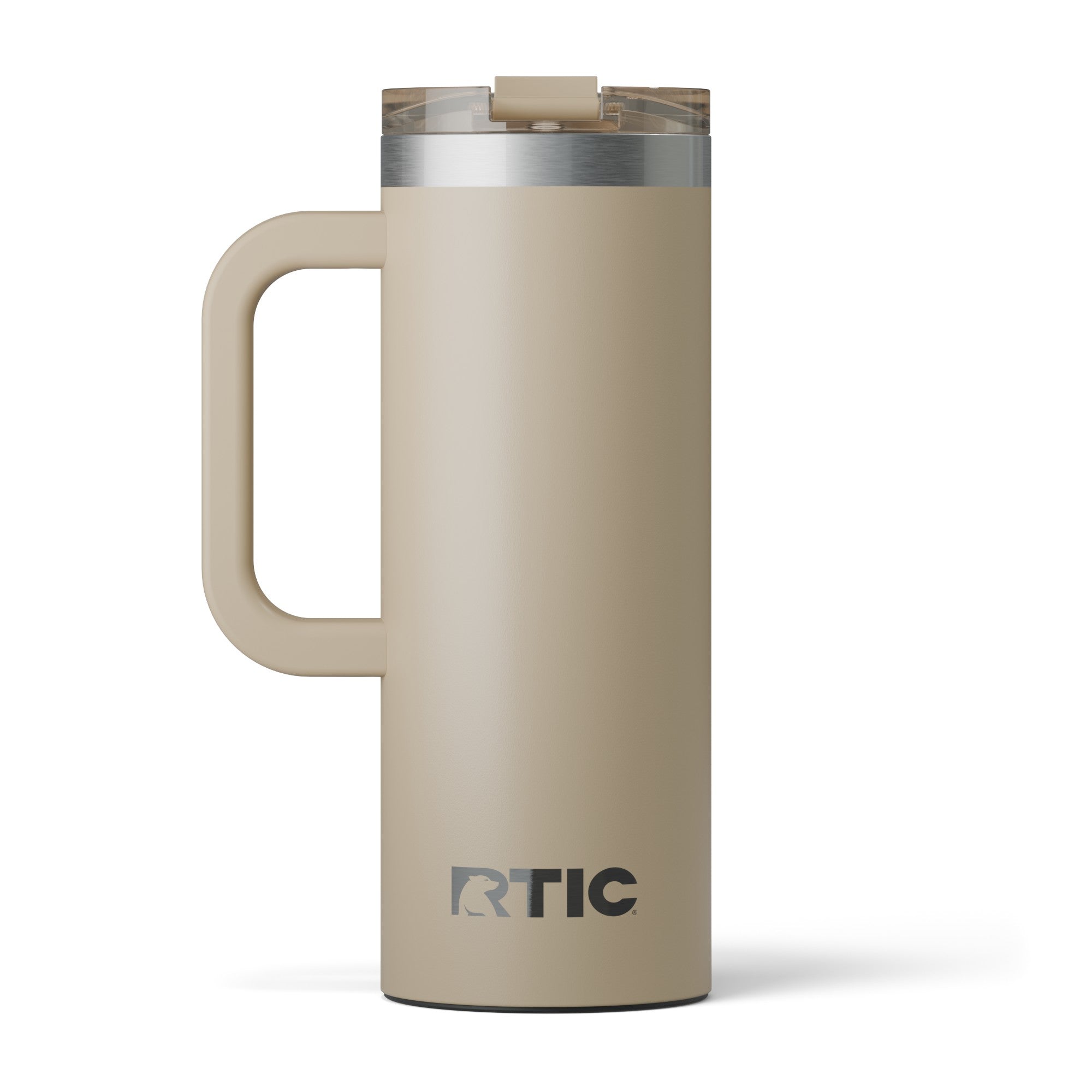 Custom Beach RTIC 20 oz Road Trip Travel Mug, personalized by SanCanDo Swag in Argyle, TX